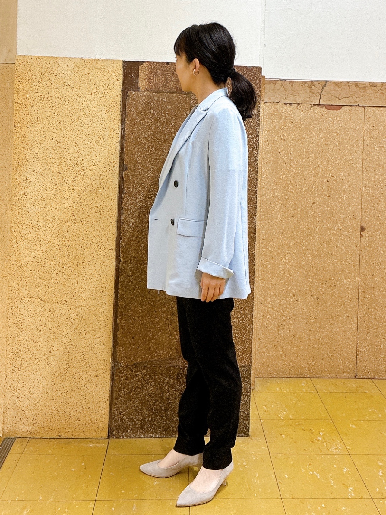 hattoriさんの「INDIVI｜【洗える／多機能／SETUP可】着る日傘ダブルジャケット」を使ったコーディネート