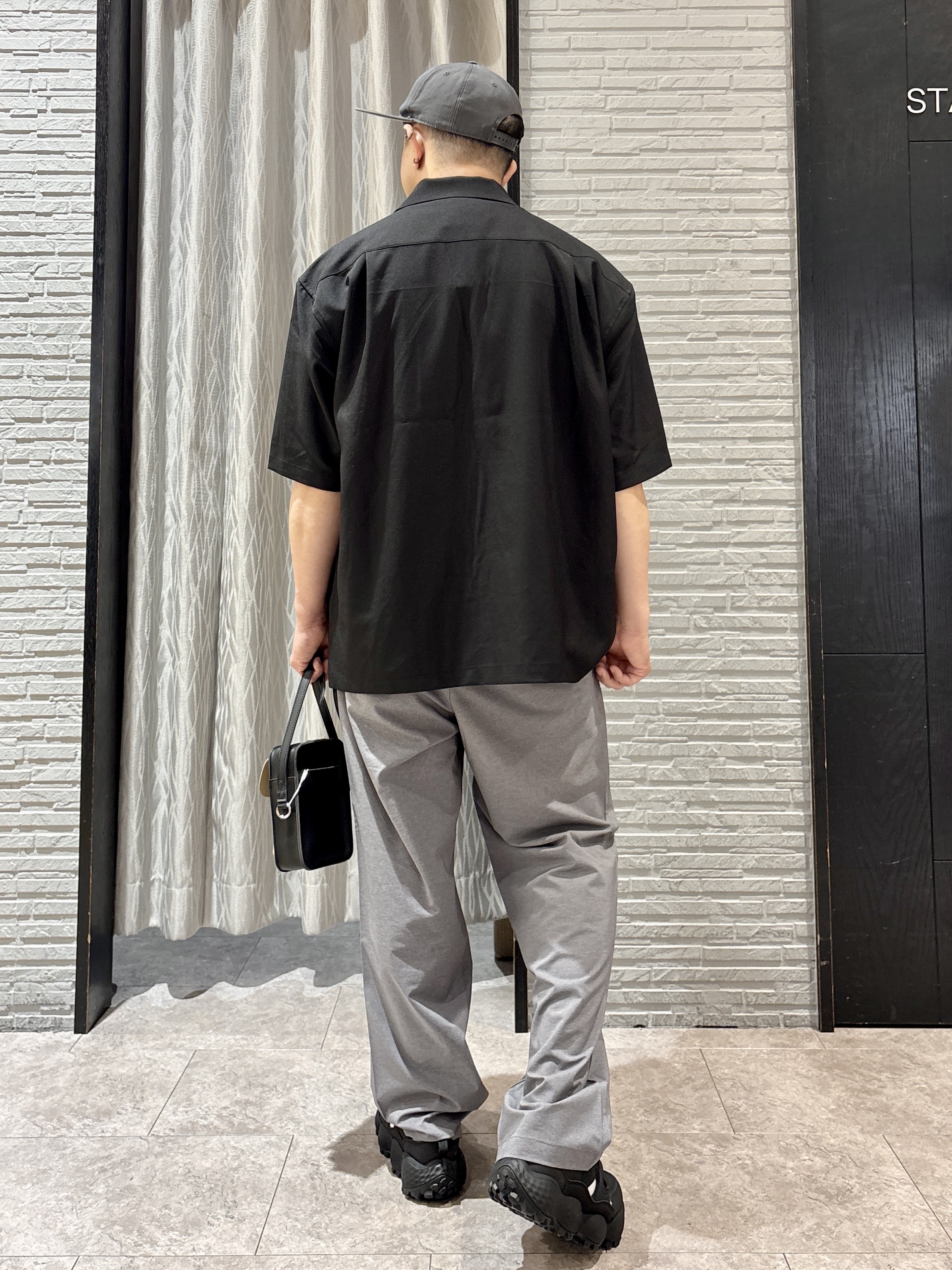 Pーyamaさんの「THE SHOP TK｜リラックスワイド 5分袖ジャケット セットアップ可／洗濯機OK」を使ったコーディネート
