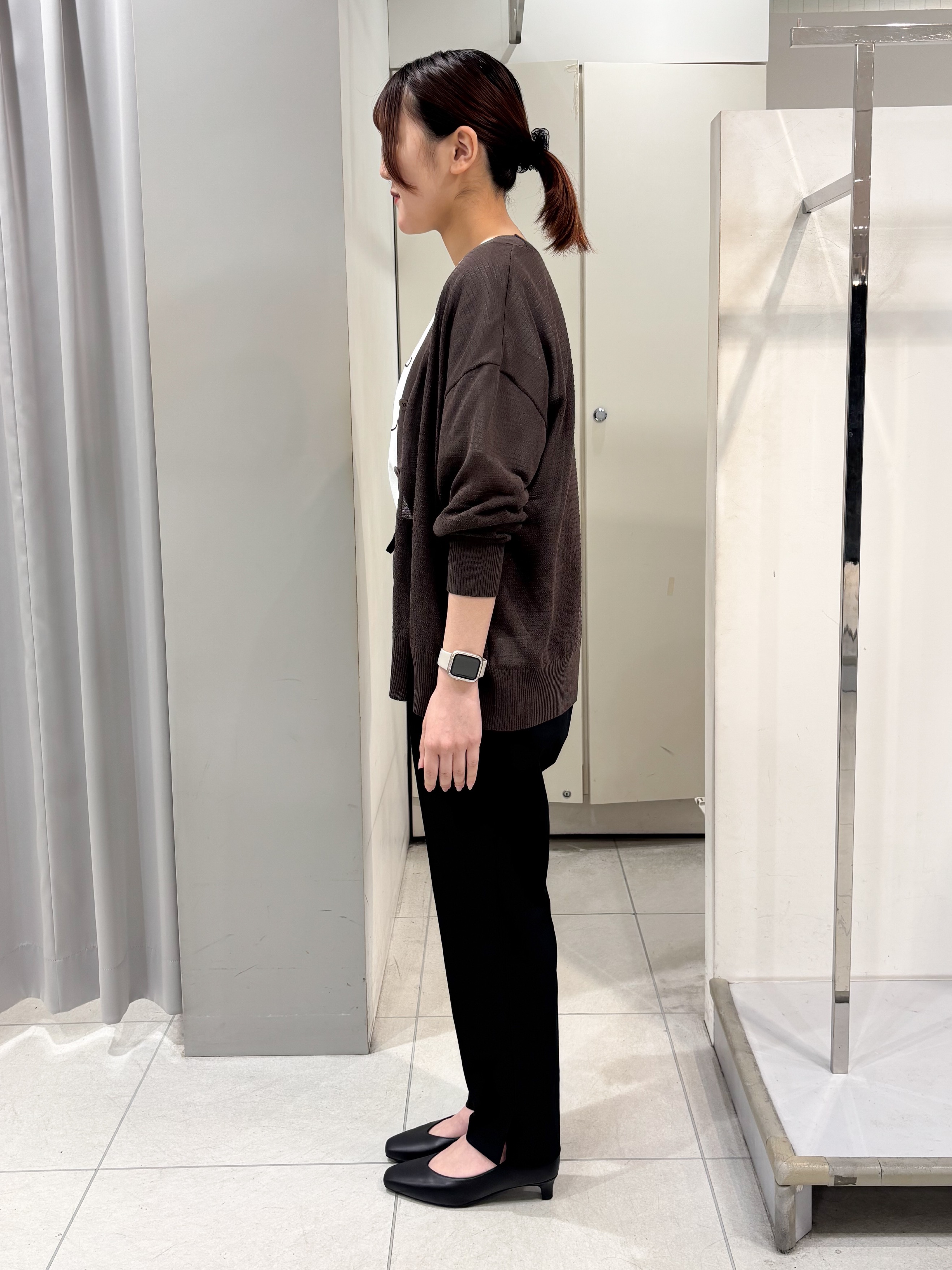 yuiさんの「Reflect｜【接触冷感】ラインアート刺繍Tシャツ」を使ったコーディネート