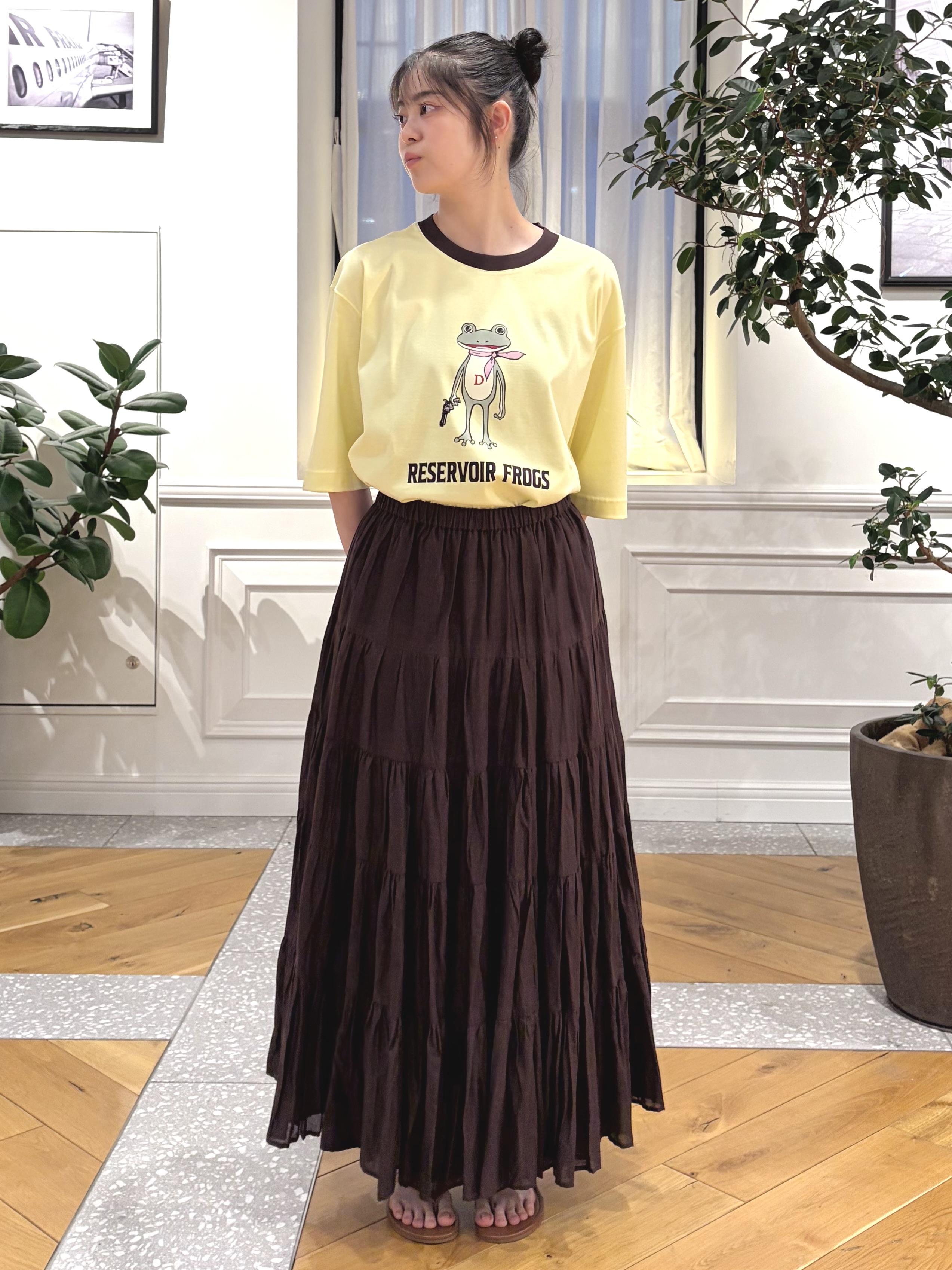 pupiさんの「DRESSTERIOR｜【接触冷感／抗菌防臭／消臭】ICE CLEAR COTTON フロッグオーバーフィットTシャツ」を使ったコーディネート
