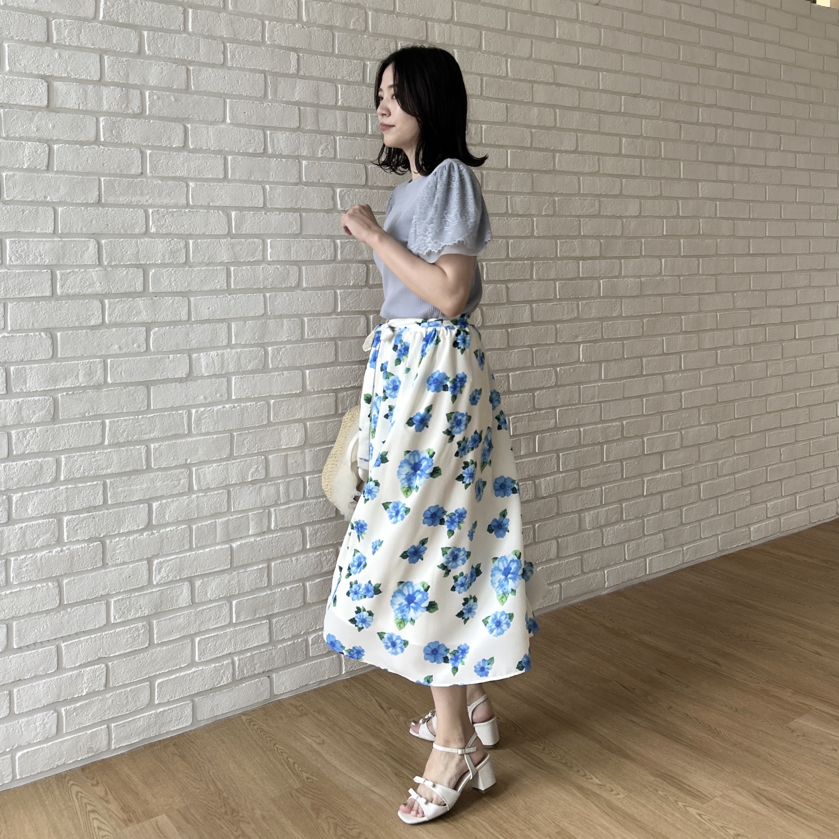 shinoさんの「Couture brooch｜【洗える】袖レース テレコトップス」を使ったコーディネート