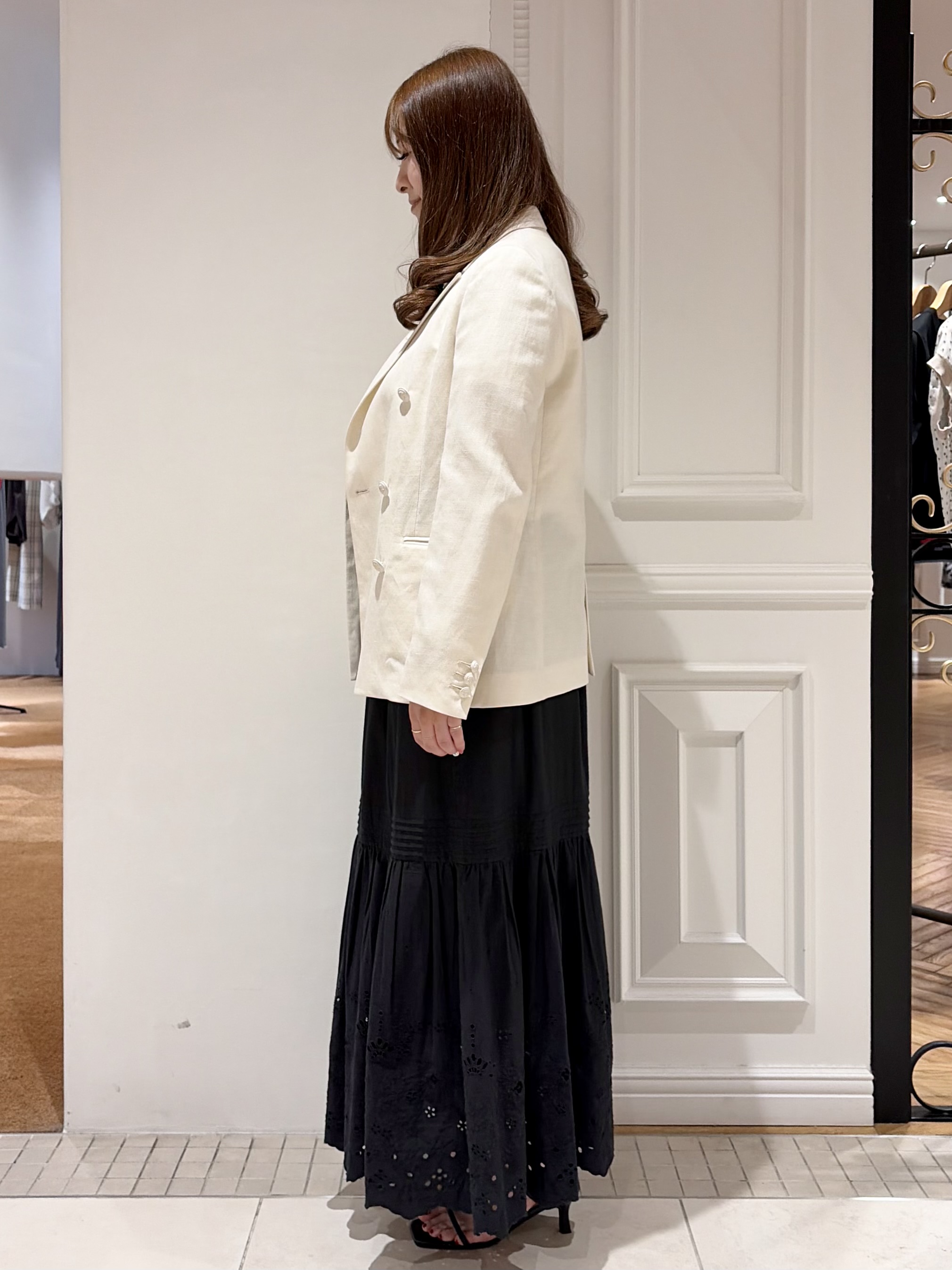 minowaさんの「DRESSTERIOR｜【セットアップ可】リネンブレンドダブルブレストジャケット」を使ったコーディネート