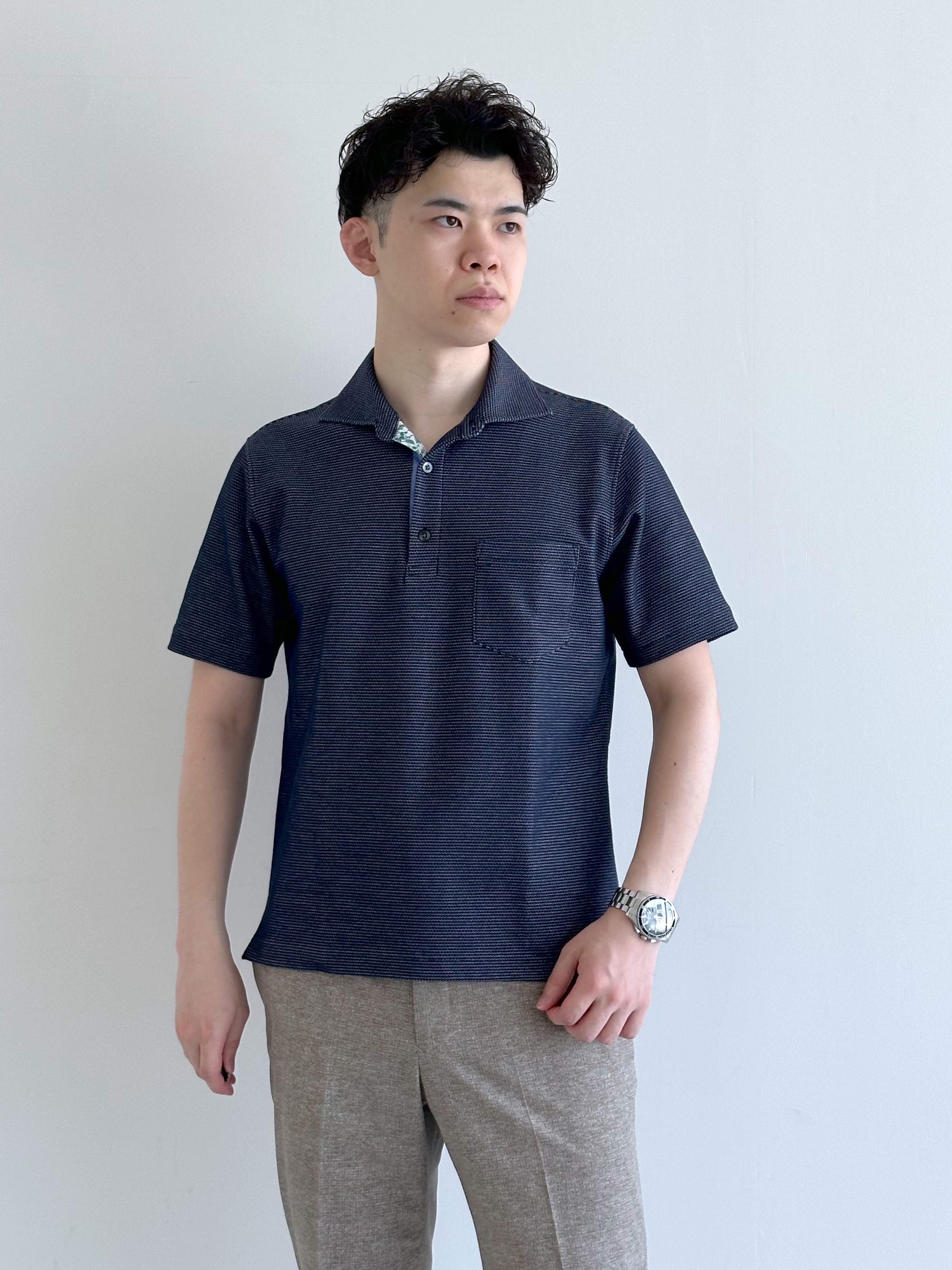 イッシーさんの「TAKEO KIKUCHI｜【抗菌防臭】ステイフレッシュ ポロシャツ」を使ったコーディネート