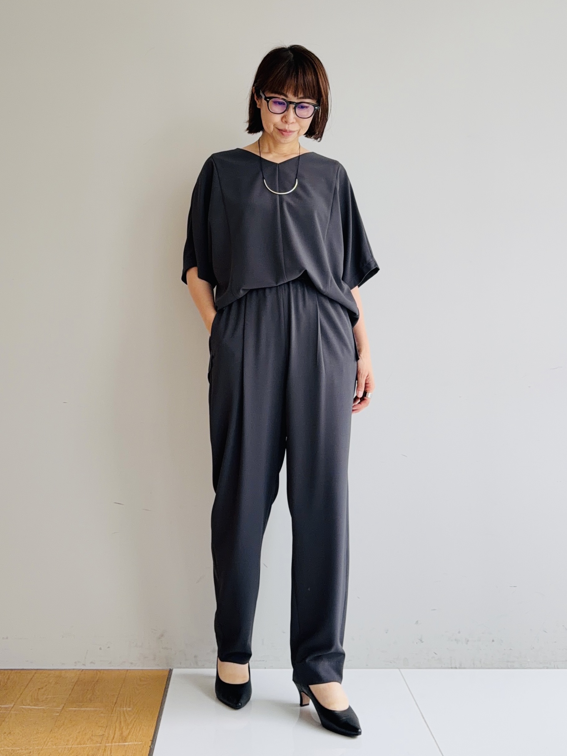 murayamaさんの「INDIVI｜【着る日傘】ドルマントップス」を使ったコーディネート