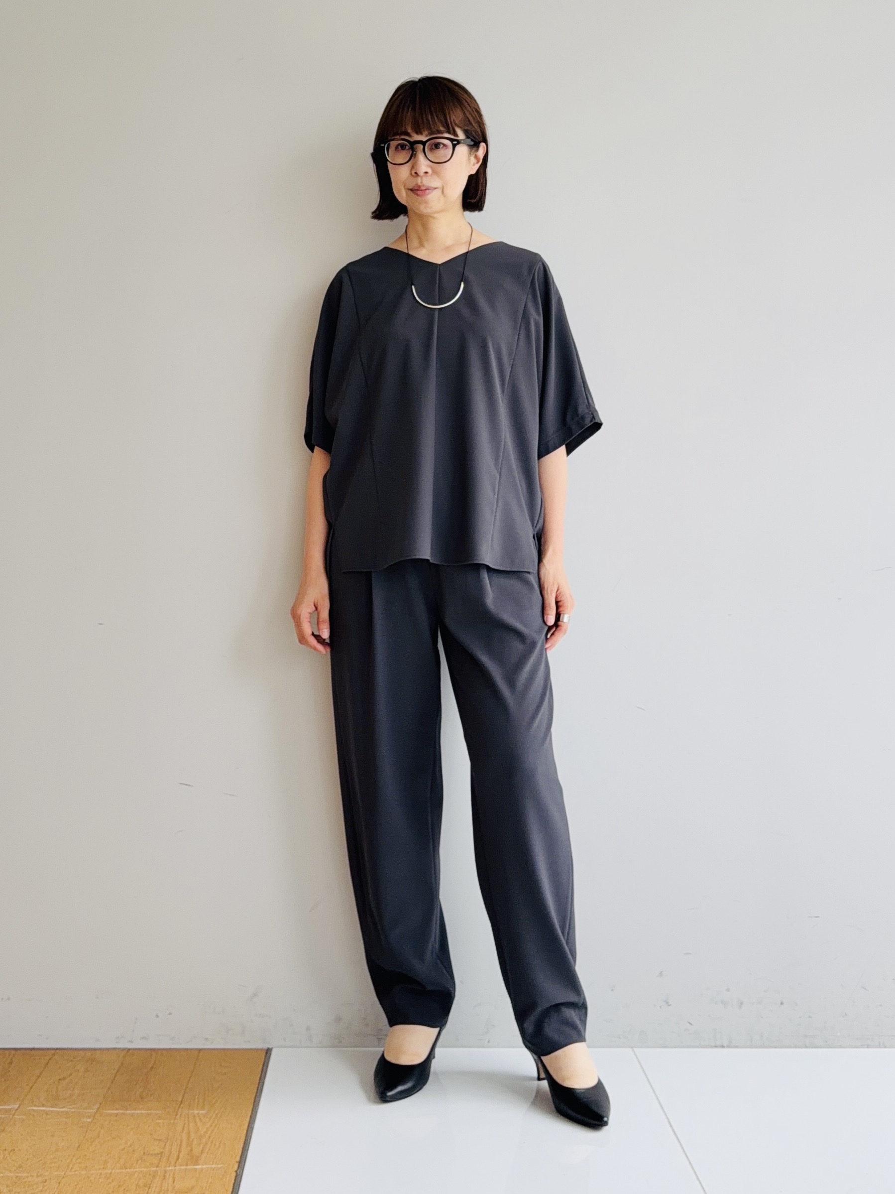murayamaさんの「INDIVI｜【着る日傘】ドルマントップス」を使ったコーディネート