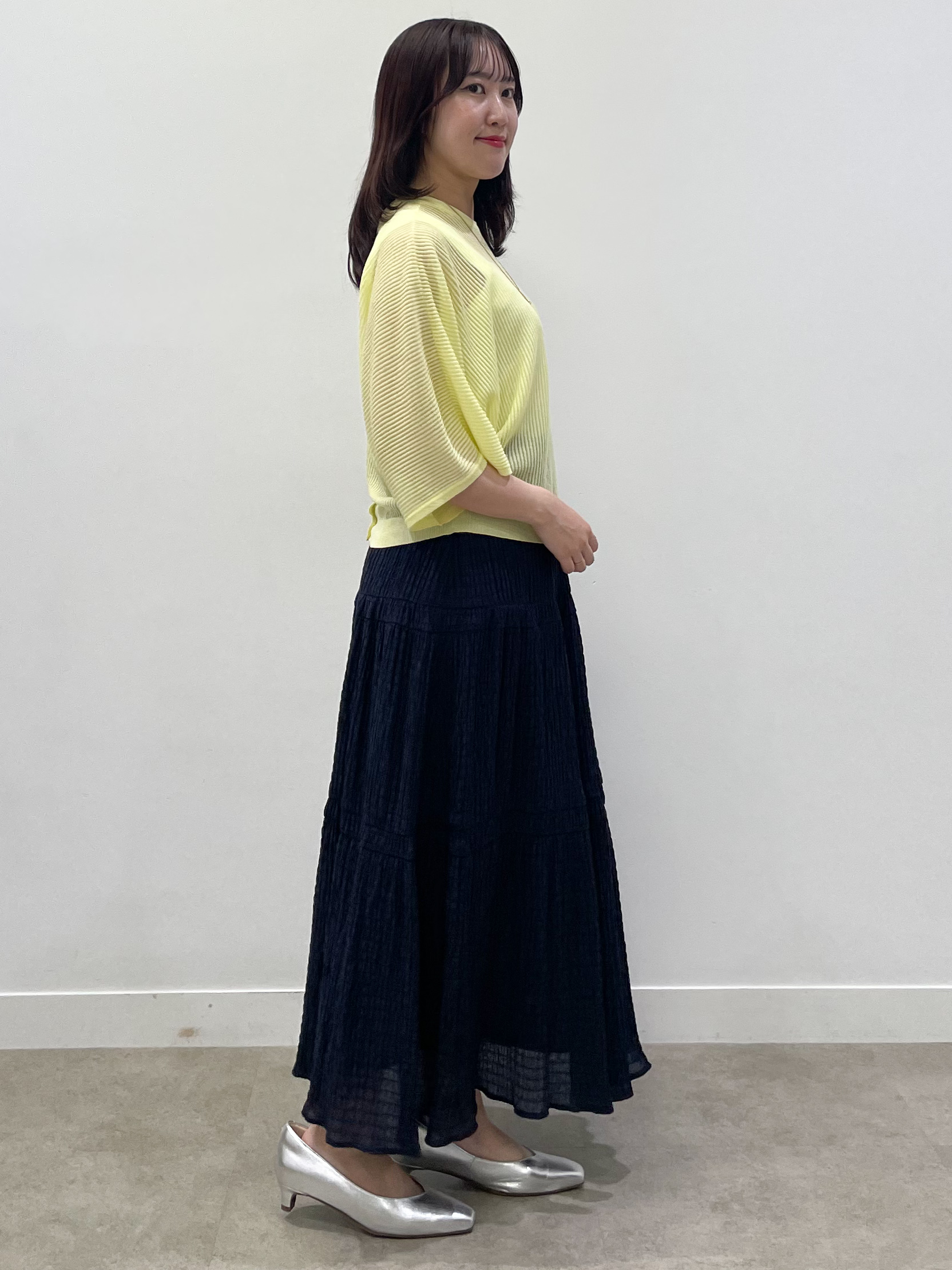 yukariさんの「Reflect｜【前後2WAY】オフボディ リラクシーニット」を使ったコーディネート