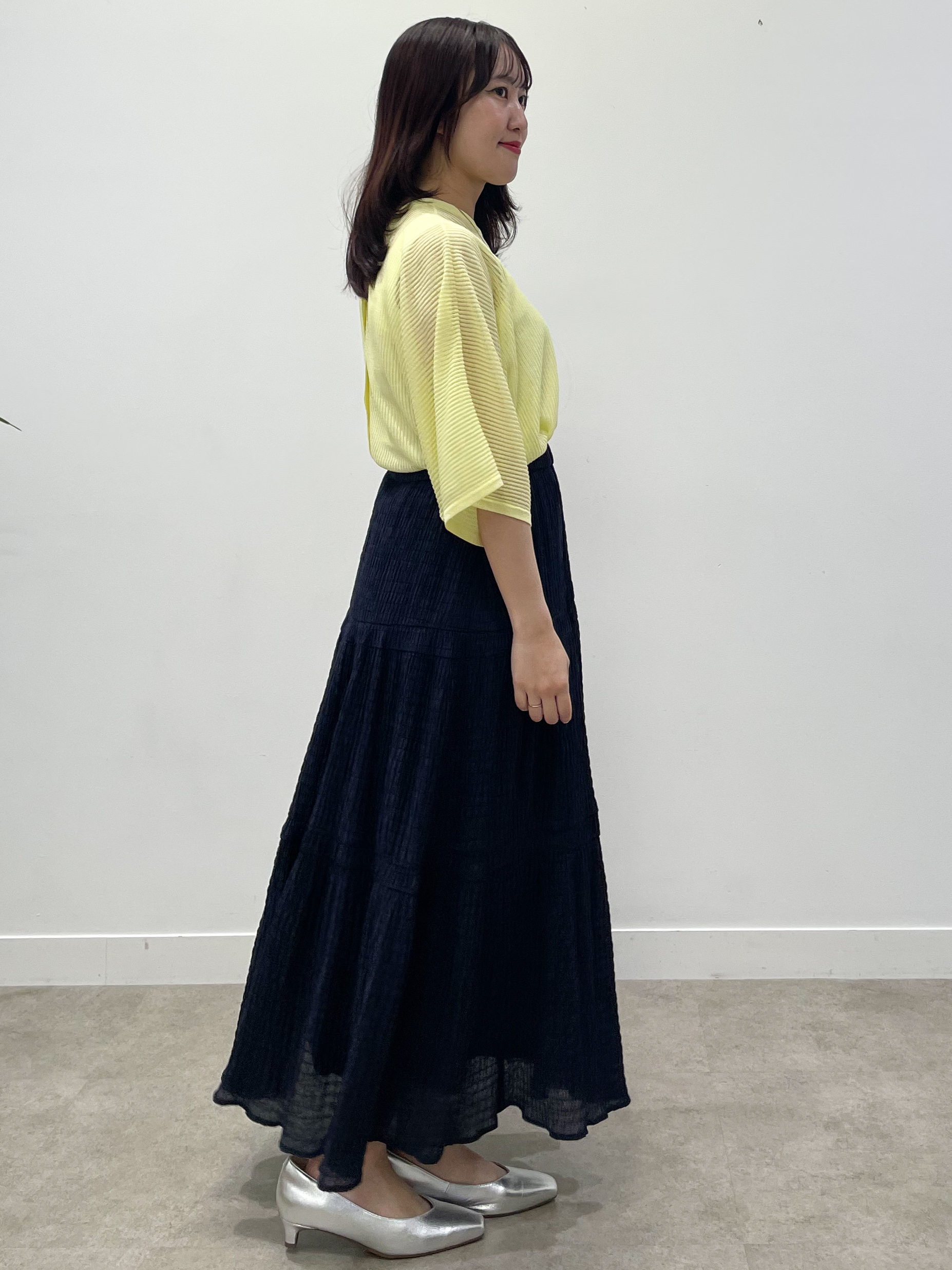 yukariさんの「Reflect｜【前後2WAY】オフボディ リラクシーニット」を使ったコーディネート