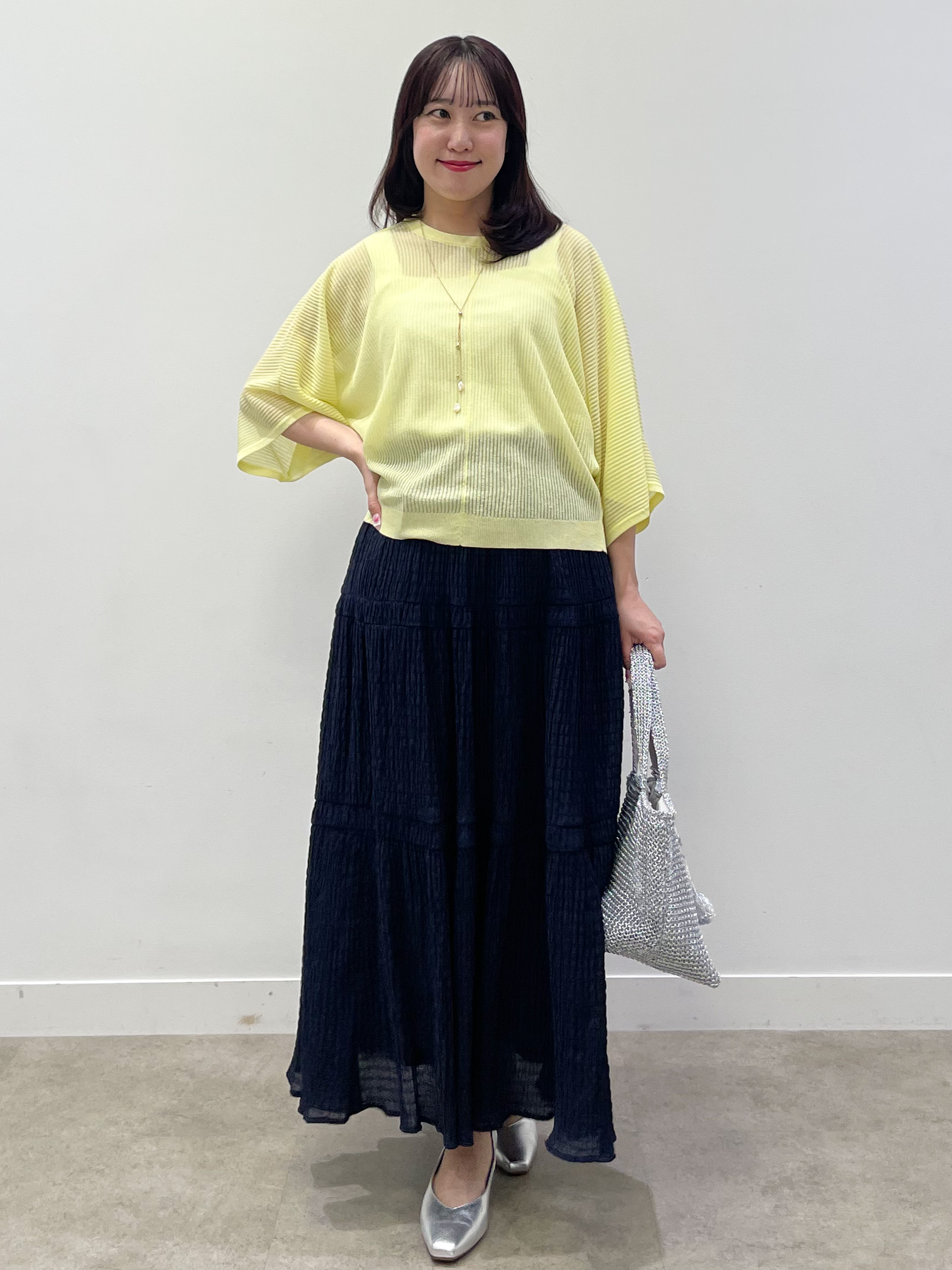 yukariさんの「Reflect｜【前後2WAY】オフボディ リラクシーニット」を使ったコーディネート