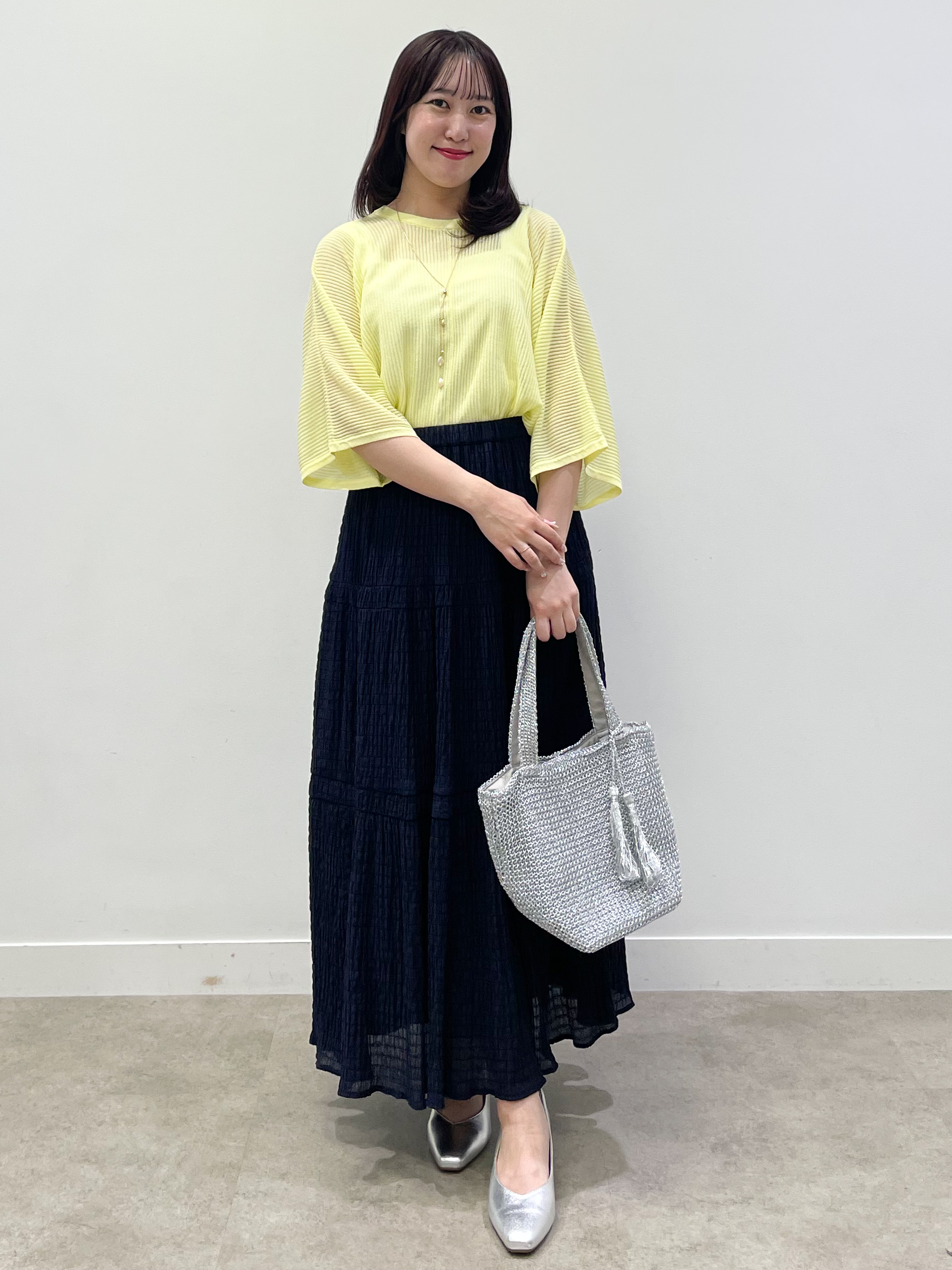yukariさんの「Reflect｜【前後2WAY】オフボディ リラクシーニット」を使ったコーディネート