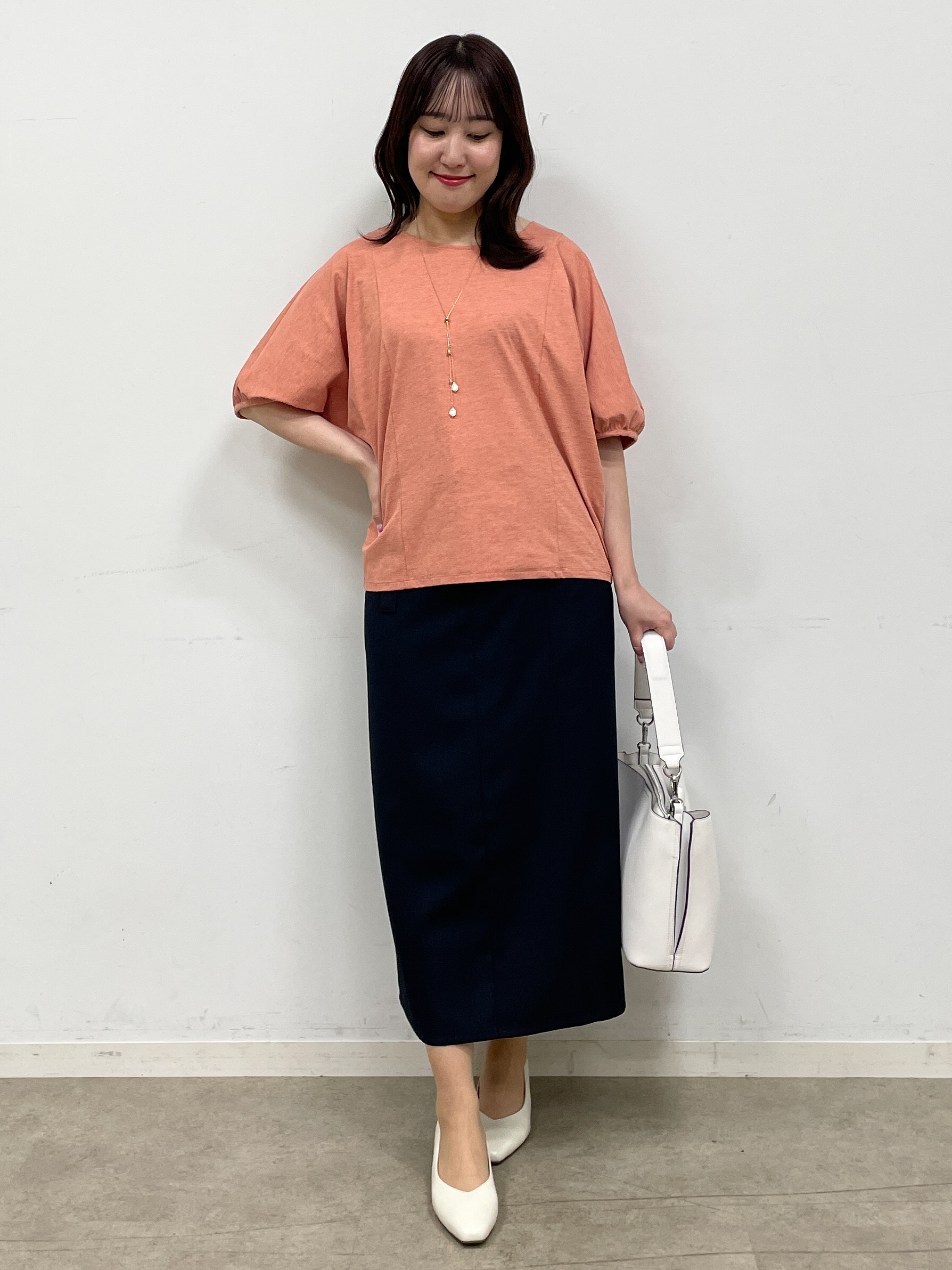 yukariさんの「Reflect｜【UVカット／接触冷感／吸水速乾】ギャザースリーブカットソー」を使ったコーディネート