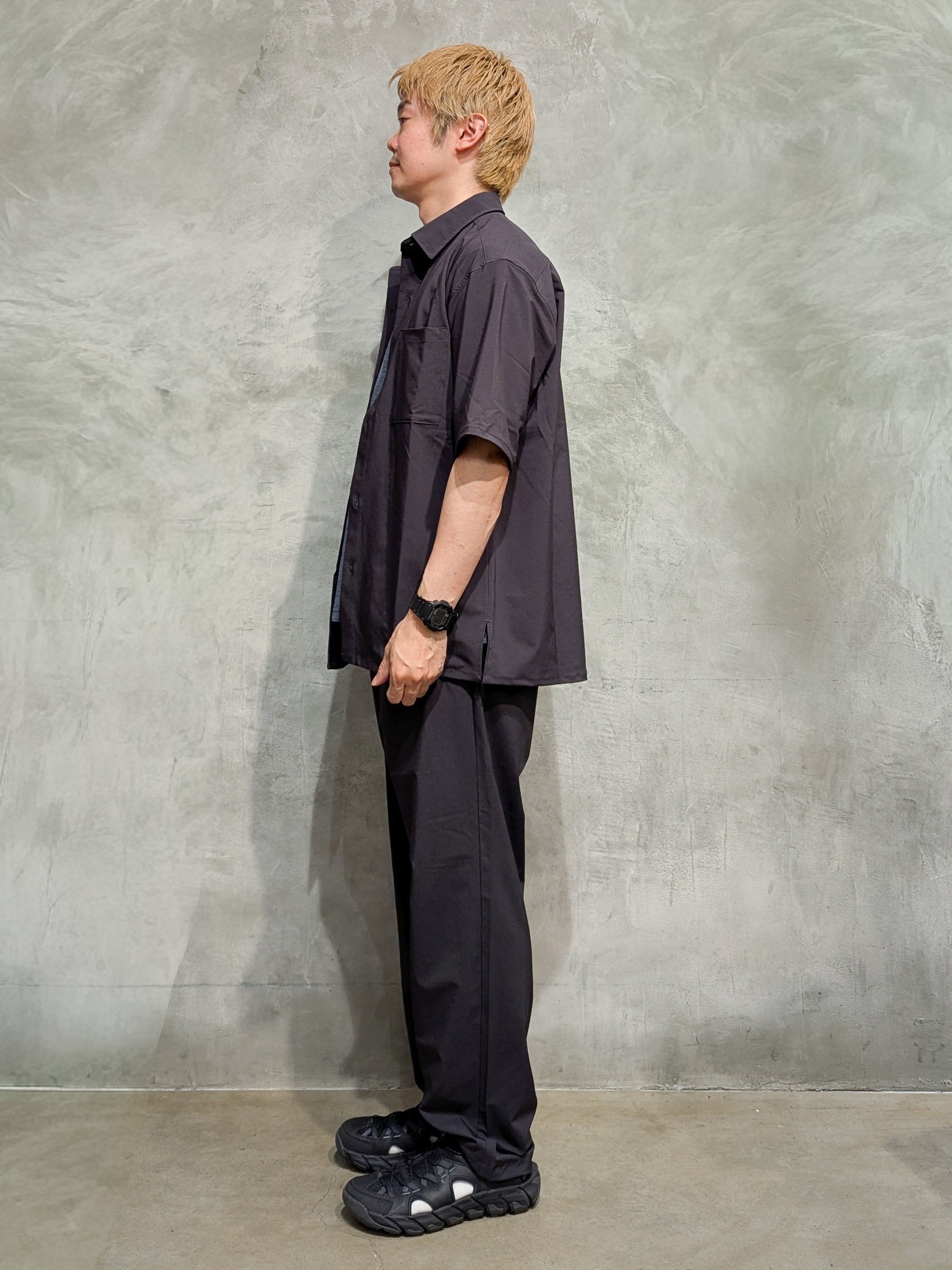 daiさんの「THE SHOP TK｜クールウェザー 半袖シャツ 接触冷感／吸水速乾／洗濯機OK／セットアップ可」を使ったコーディネート