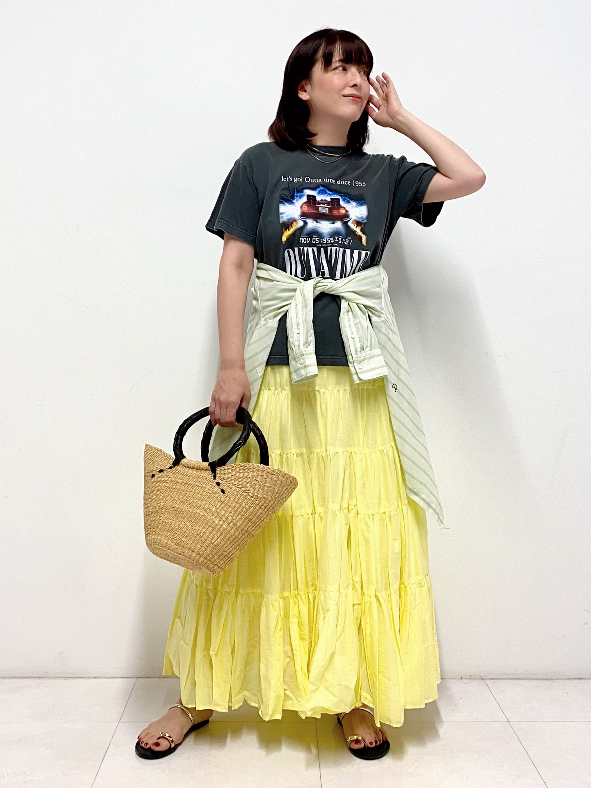 Sawaguchiさんの「DRESSTERIOR｜GOOD ROCK SPEED（グッドロックスピード）BACK TO THE FUTURE Tシャツ」を使ったコーディネート