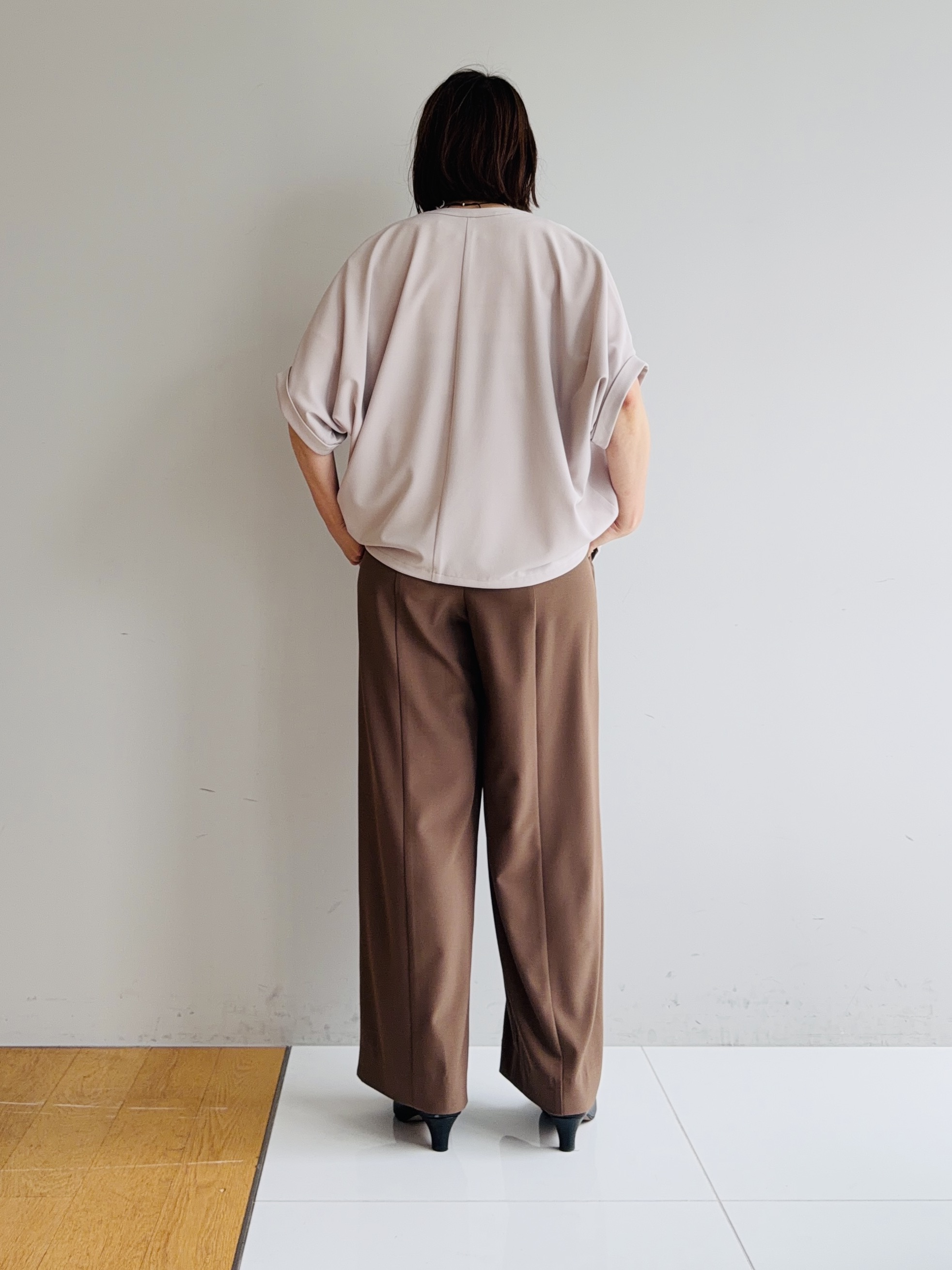 murayamaさんの「INDIVI｜【着る日傘】イージーワイドパンツ」を使ったコーディネート