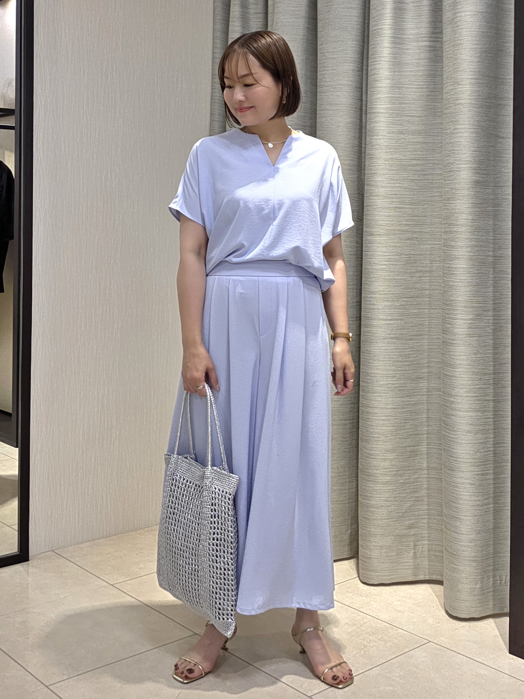 naokoさんの「UNTITLED｜【古畑星夏さん着用】ビーズコイントップ」を使ったコーディネート