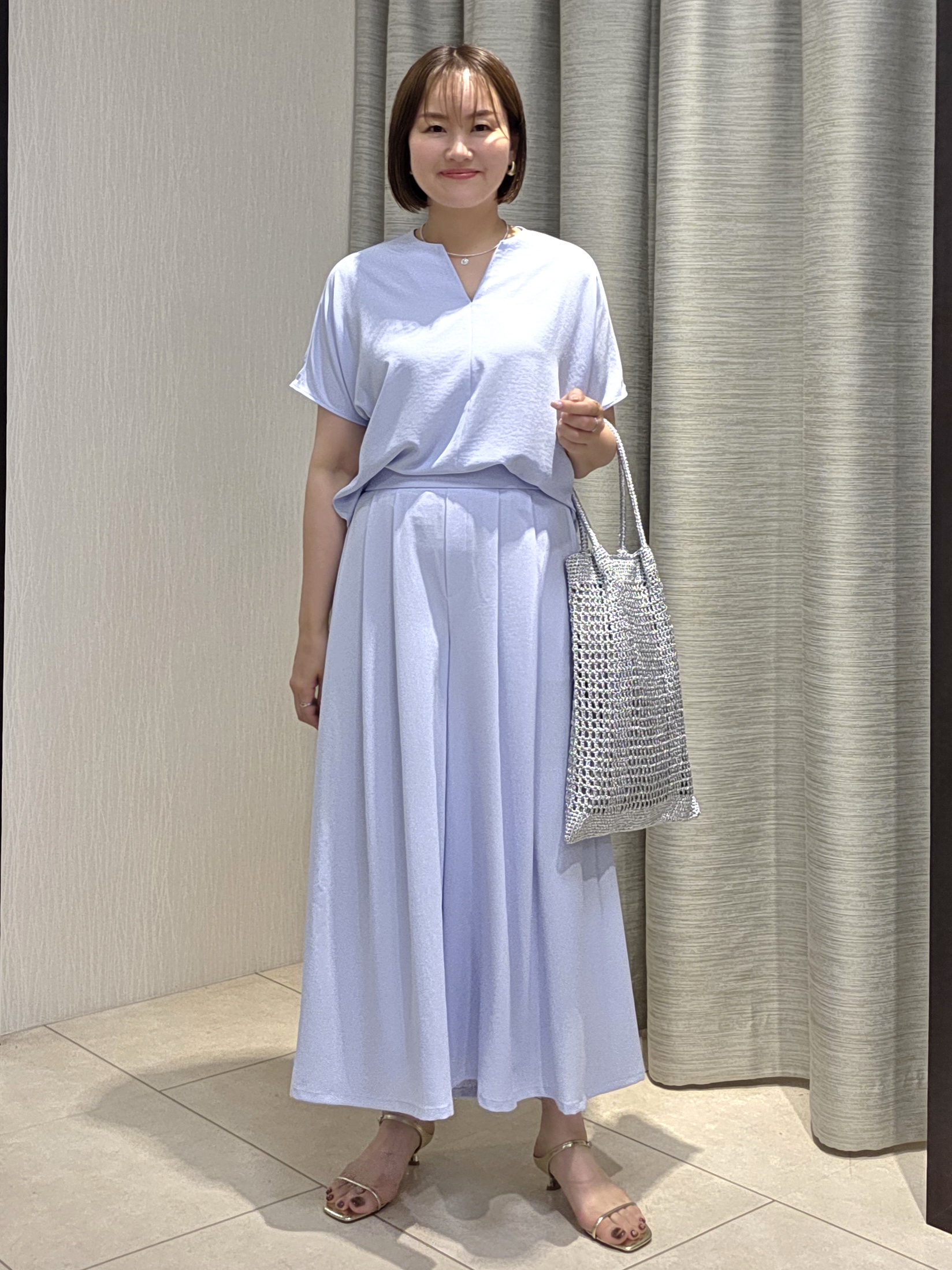 naokoさんの「UNTITLED｜【古畑星夏さん着用】ビーズコイントップ」を使ったコーディネート
