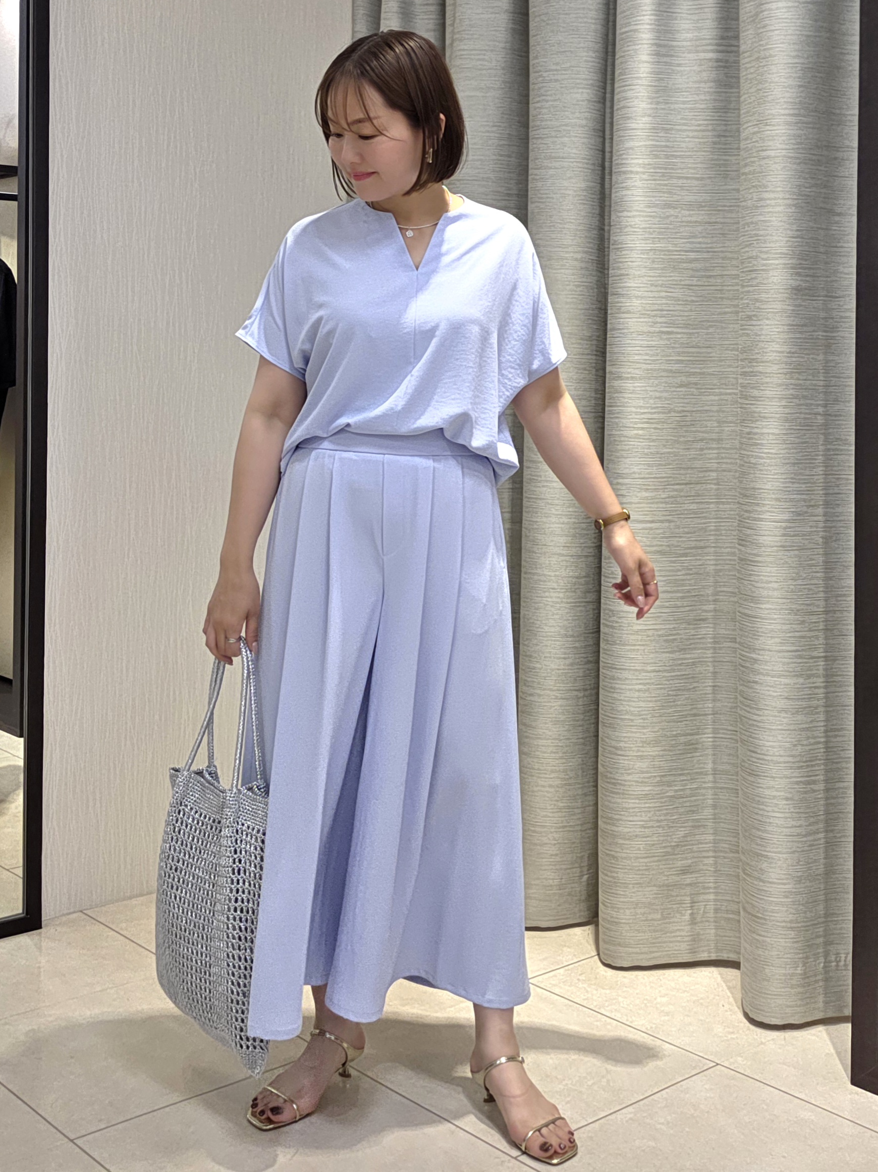 naokoさんの「UNTITLED｜【古畑星夏さん着用】ビーズコイントップ」を使ったコーディネート