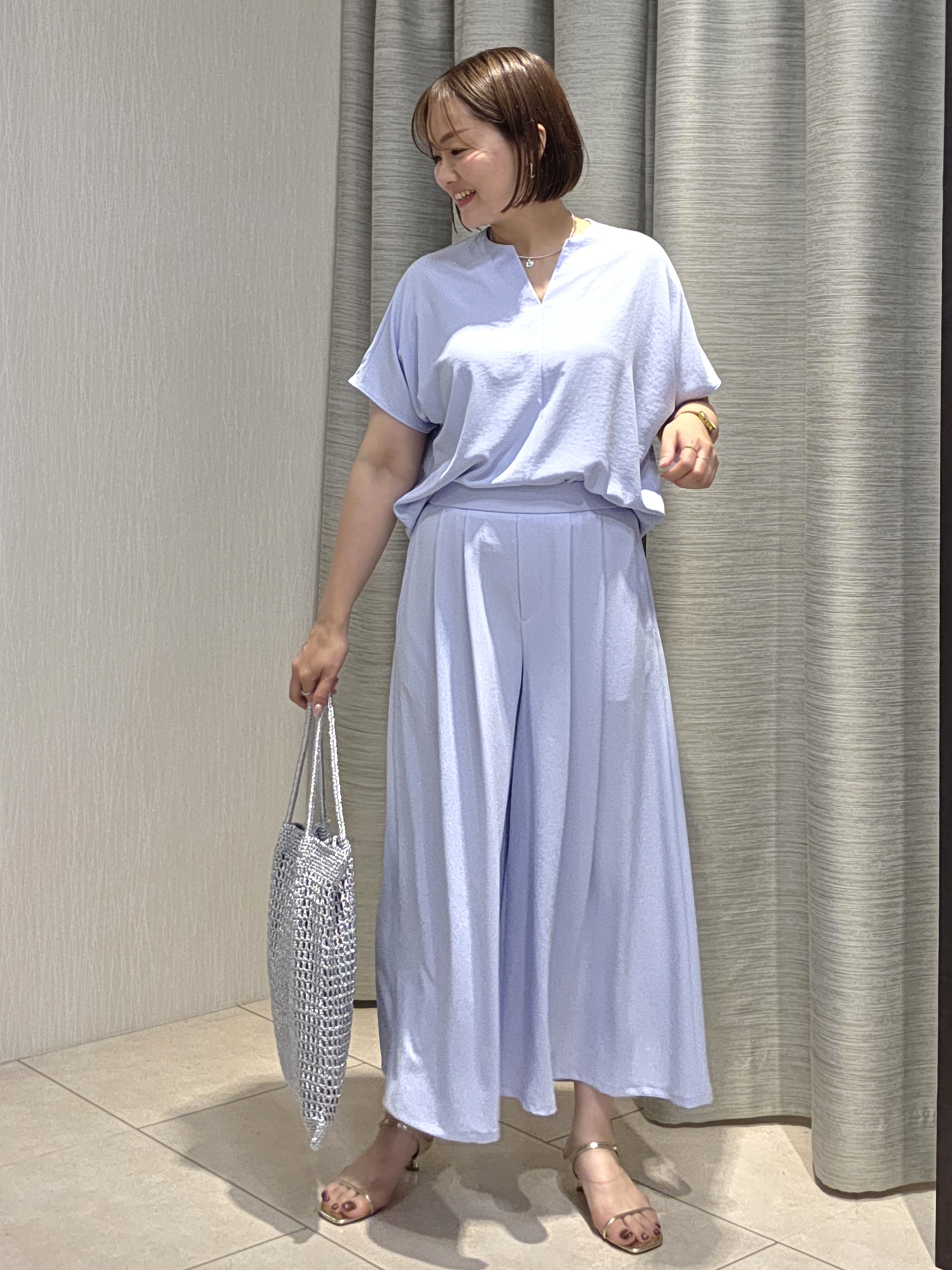 naokoさんの「UNTITLED｜【古畑星夏さん着用】ビーズコイントップ」を使ったコーディネート