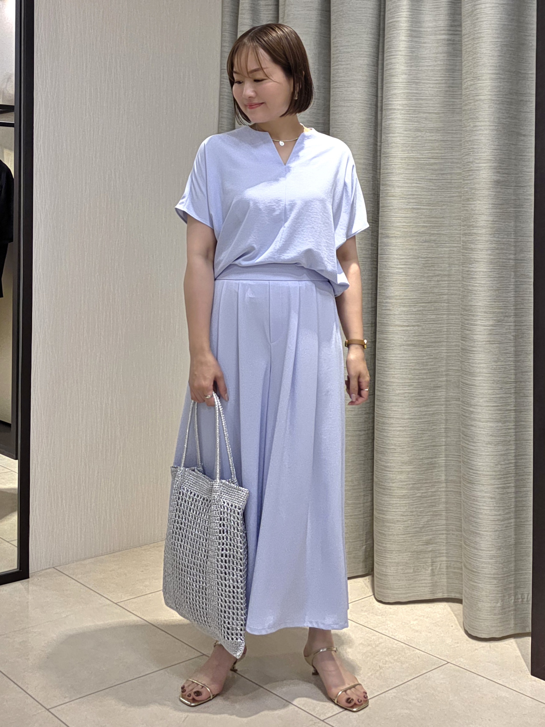 naokoさんの「UNTITLED｜【古畑星夏さん着用】ビーズコイントップ」を使ったコーディネート