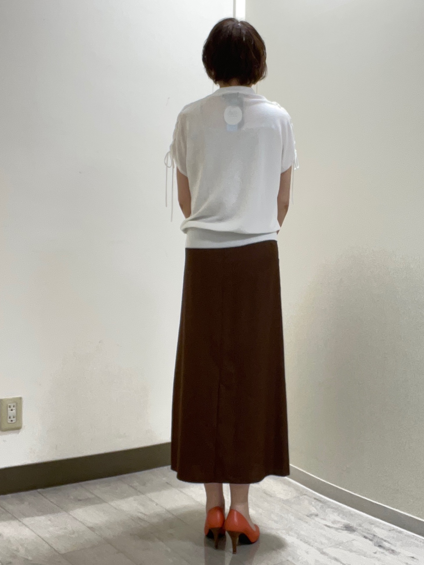 mariさんの「Reflect｜レースアップスリーブデザインニット」を使ったコーディネート