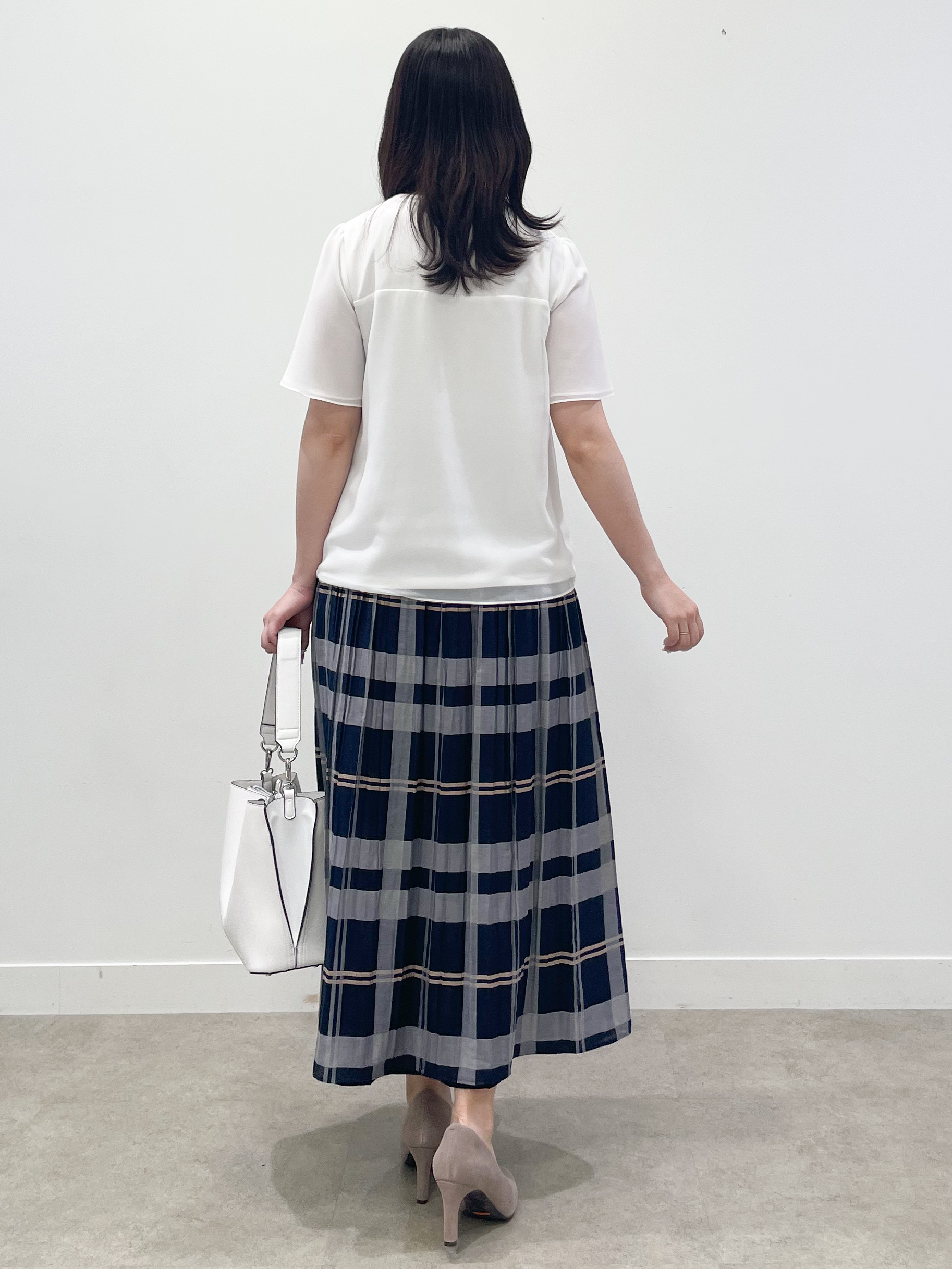 yukariさんの「Reflect｜【S-4Lサイズ/UVカット／接触冷感】シフォンジャージブラウス」を使ったコーディネート
