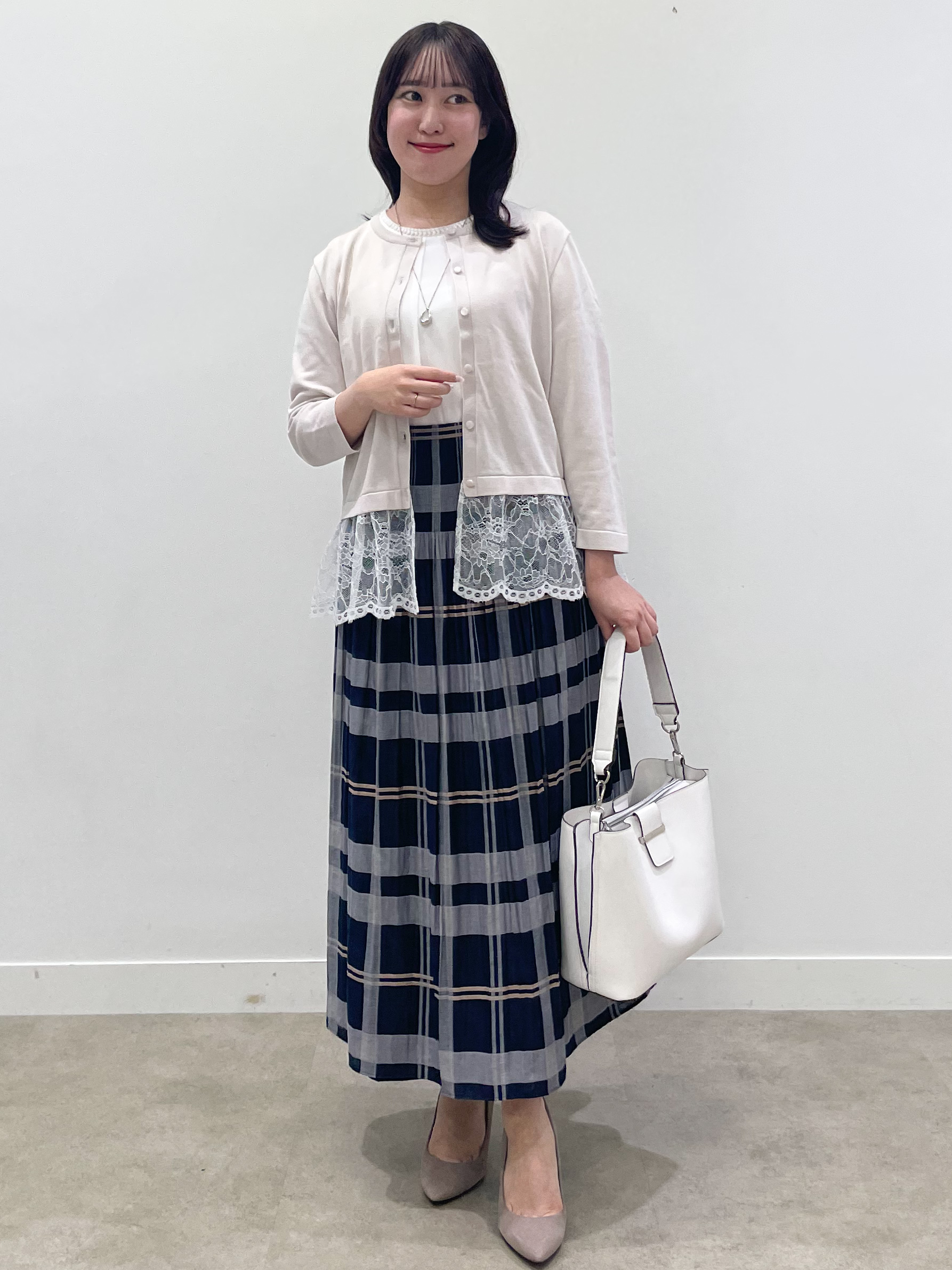 yukariさんの「Reflect｜【S-4Lサイズ/UVカット／接触冷感】シフォンジャージブラウス」を使ったコーディネート