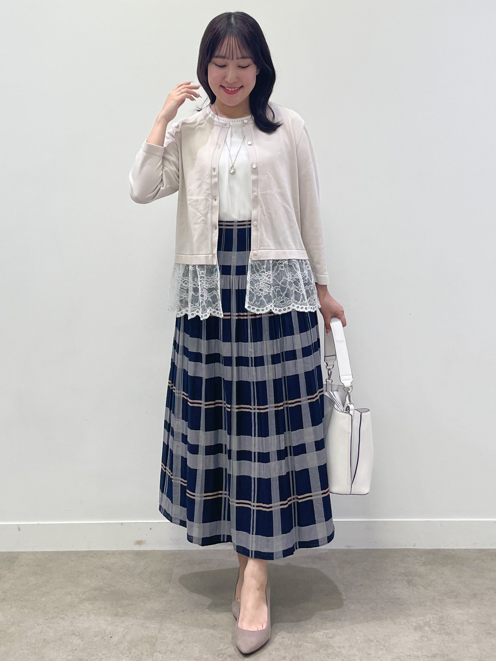 yukariさんの「Reflect｜【S-4Lサイズ/UVカット／接触冷感】シフォンジャージブラウス」を使ったコーディネート