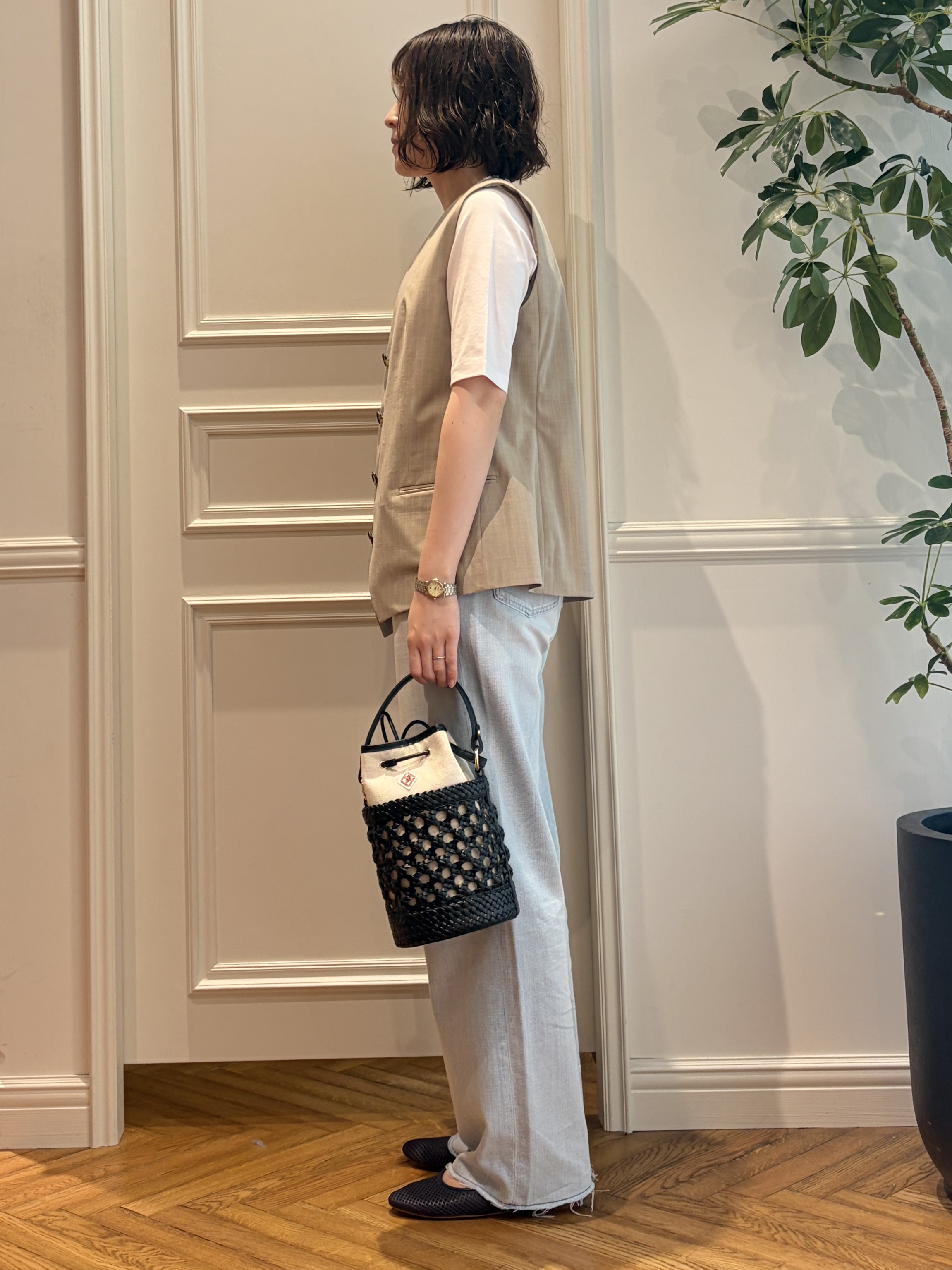 nakaoさんの「DRESSTERIOR｜RED CARD TOKYO（レッドカードトーキョー）MANOA イージーデニムパンツ」を使ったコーディネート