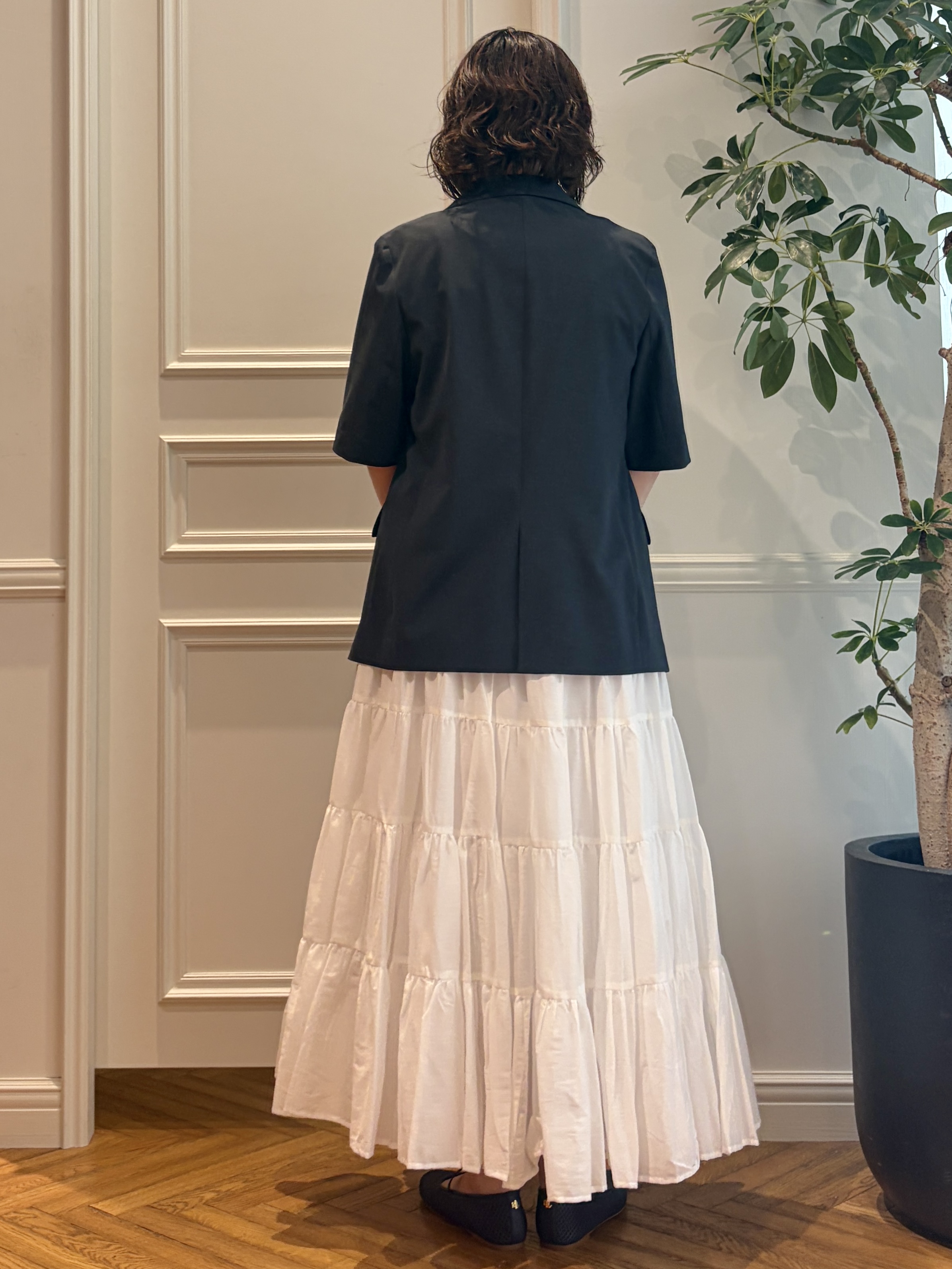 nakaoさんの「DRESSTERIOR｜【接触冷感/UVカット/抗菌防臭/しわ防止】クールデオドラント スクエアネックプルオーバー」を使ったコーディネート