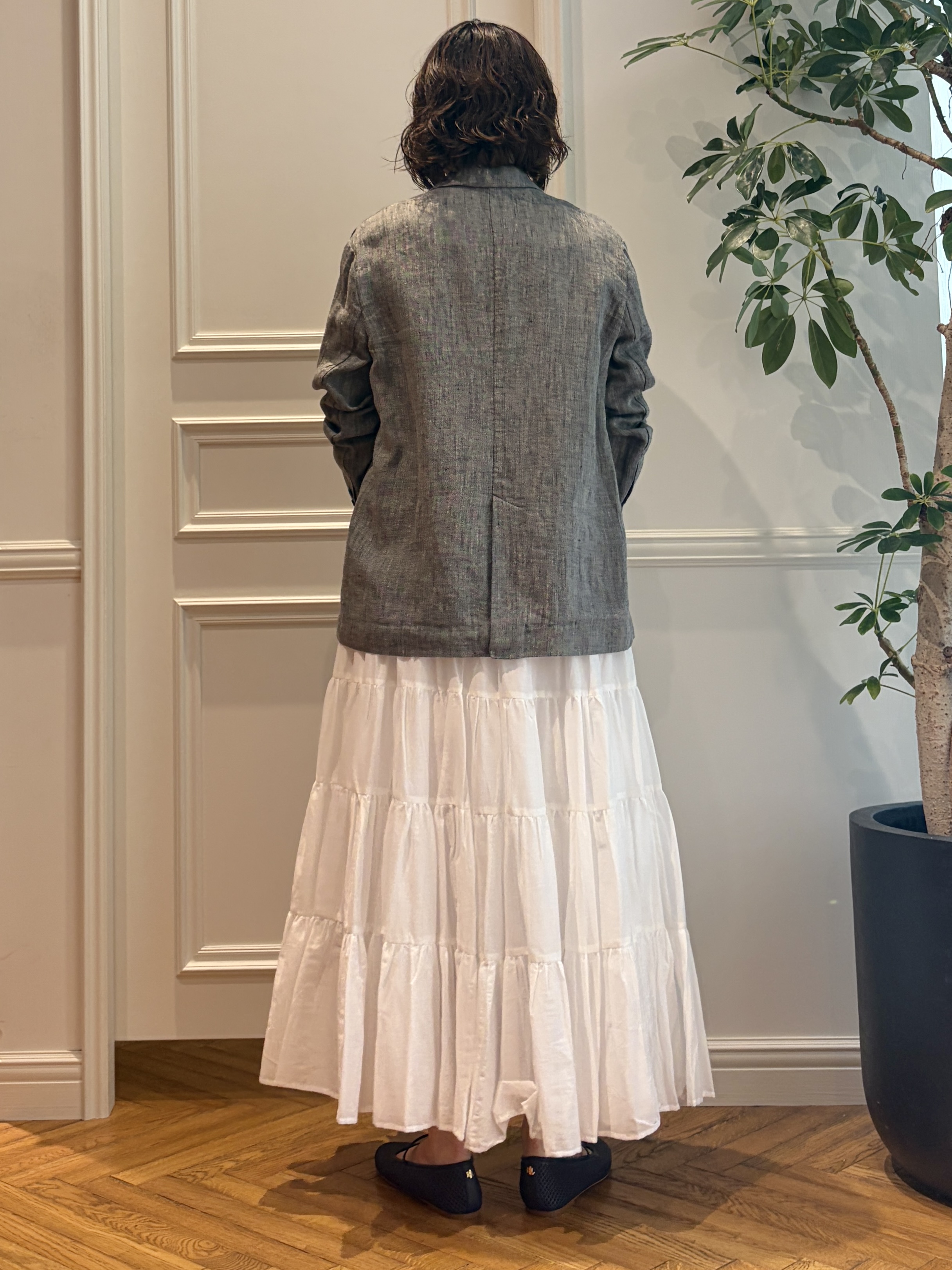 nakaoさんの「DRESSTERIOR｜【接触冷感/UVカット/抗菌防臭/しわ防止】クールデオドラント スクエアネックプルオーバー」を使ったコーディネート