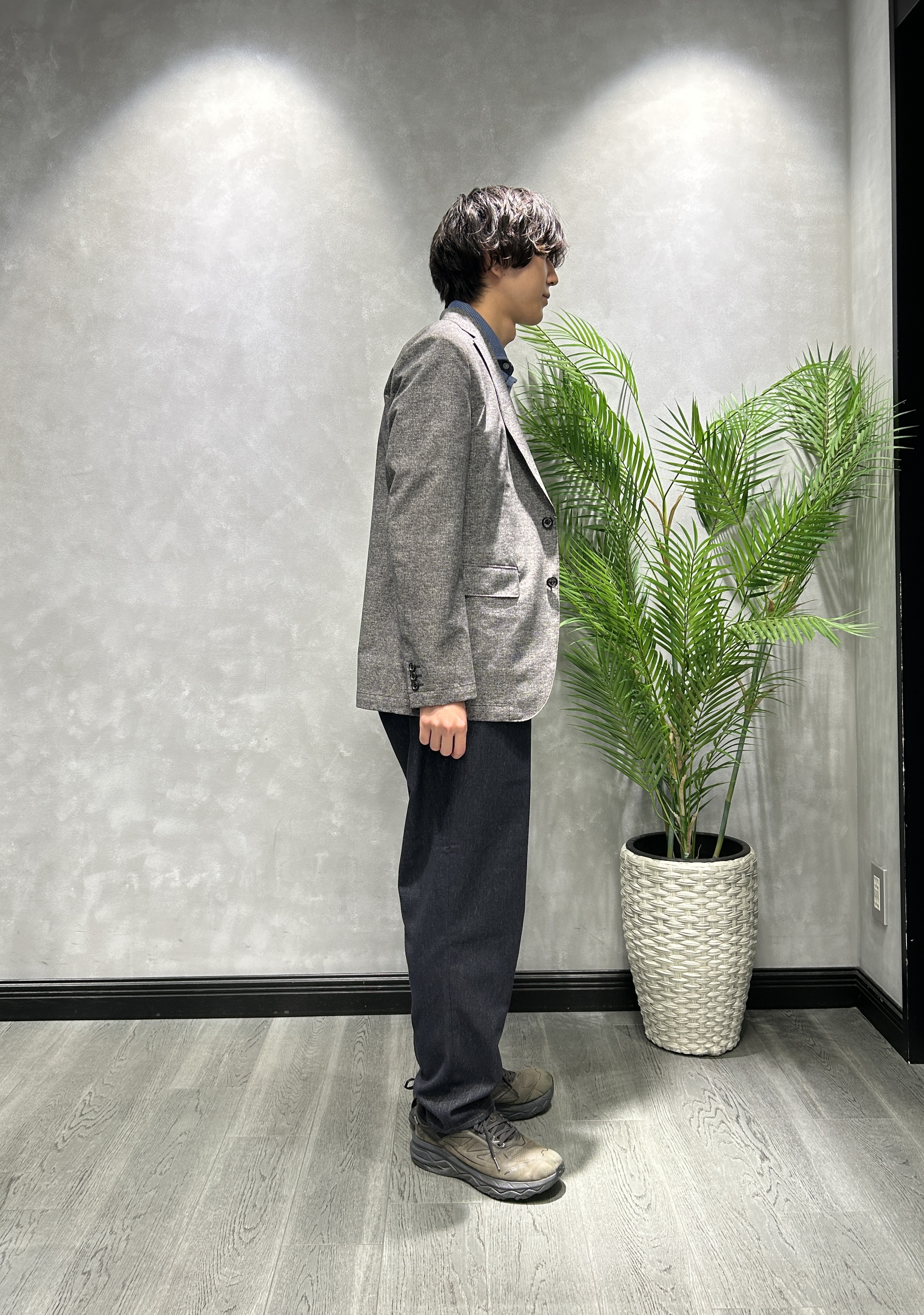 ruiさんの「TAKEO KIKUCHI｜【抗菌防臭】COOL DOTS（R）ドビープリント ジャケット」を使ったコーディネート