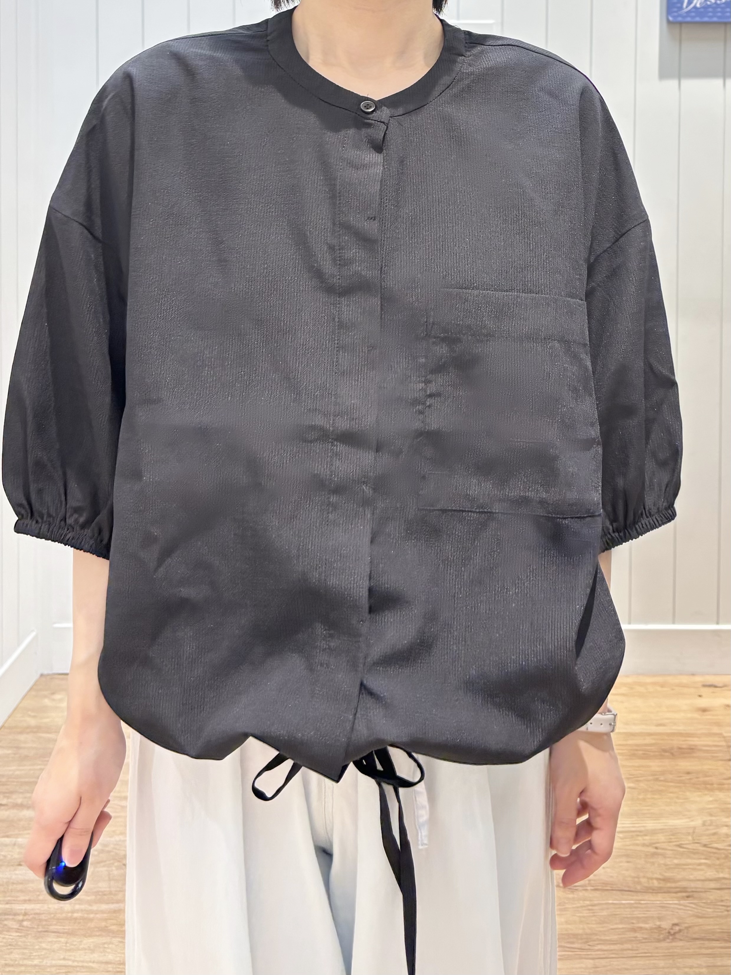 OKADAさんの「Dessin｜【高通気/セットアップ可】ハーフスリーブドロストシャツブラウス」を使ったコーディネート