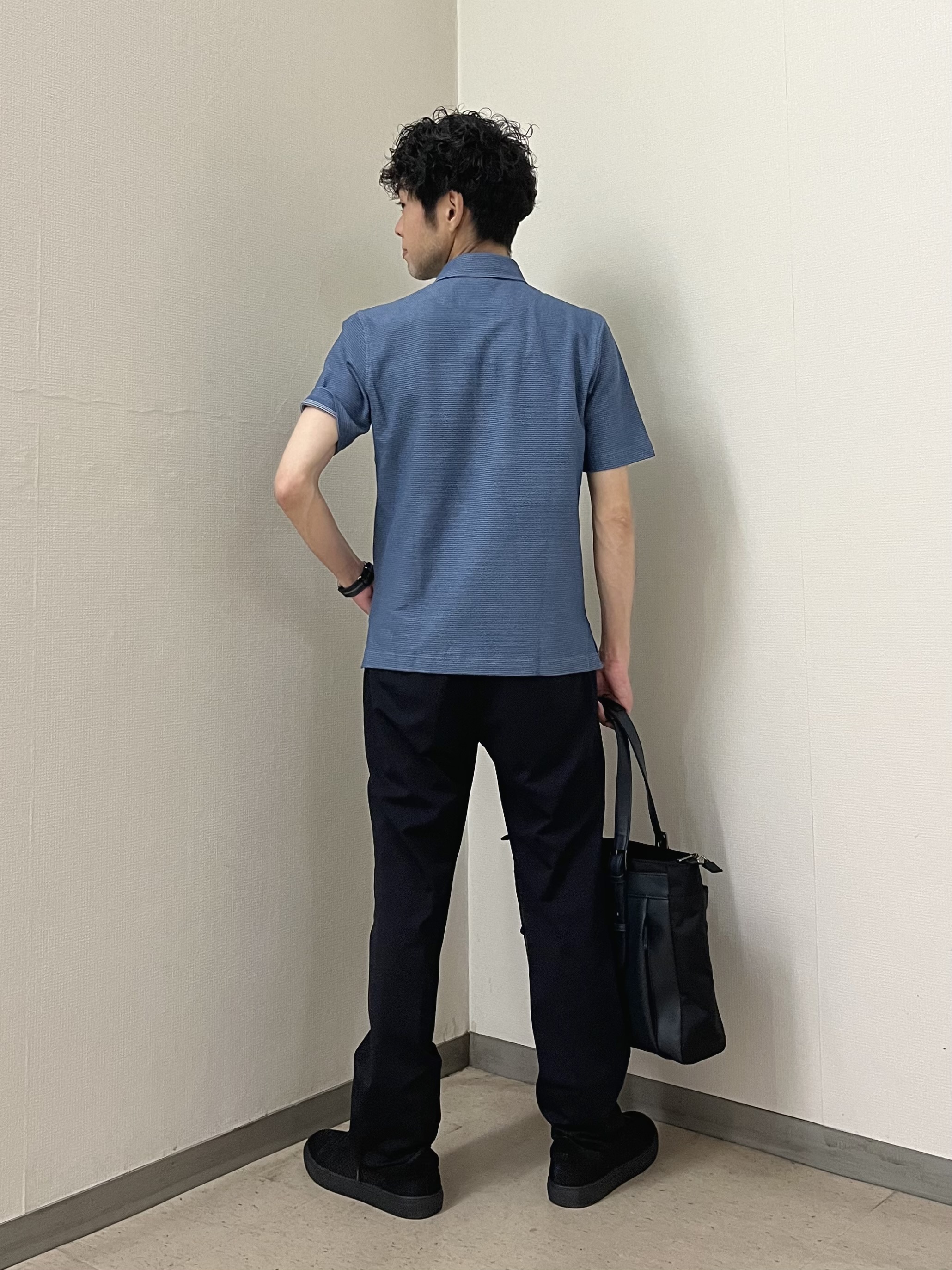 URAさんの「TAKEO KIKUCHI｜【抗菌防臭】ステイフレッシュ ポロシャツ」を使ったコーディネート