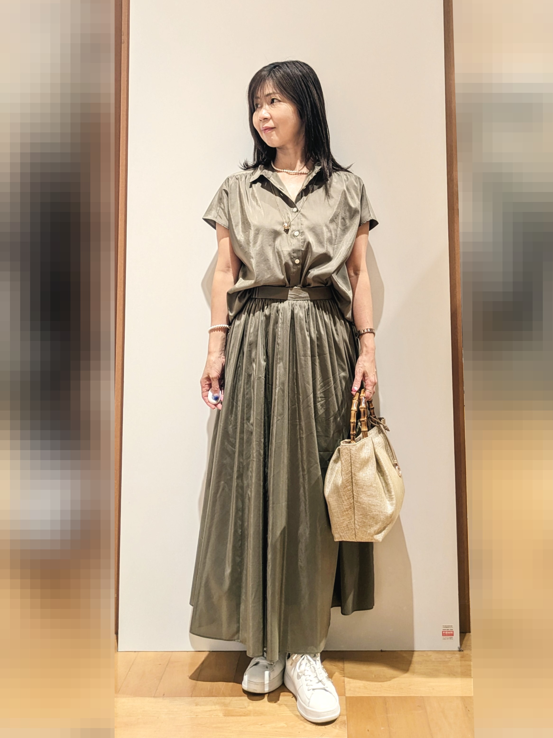 laverさんの「UNTITLED｜【日除け・冷房対策に】コットンリネンカーディガン」を使ったコーディネート