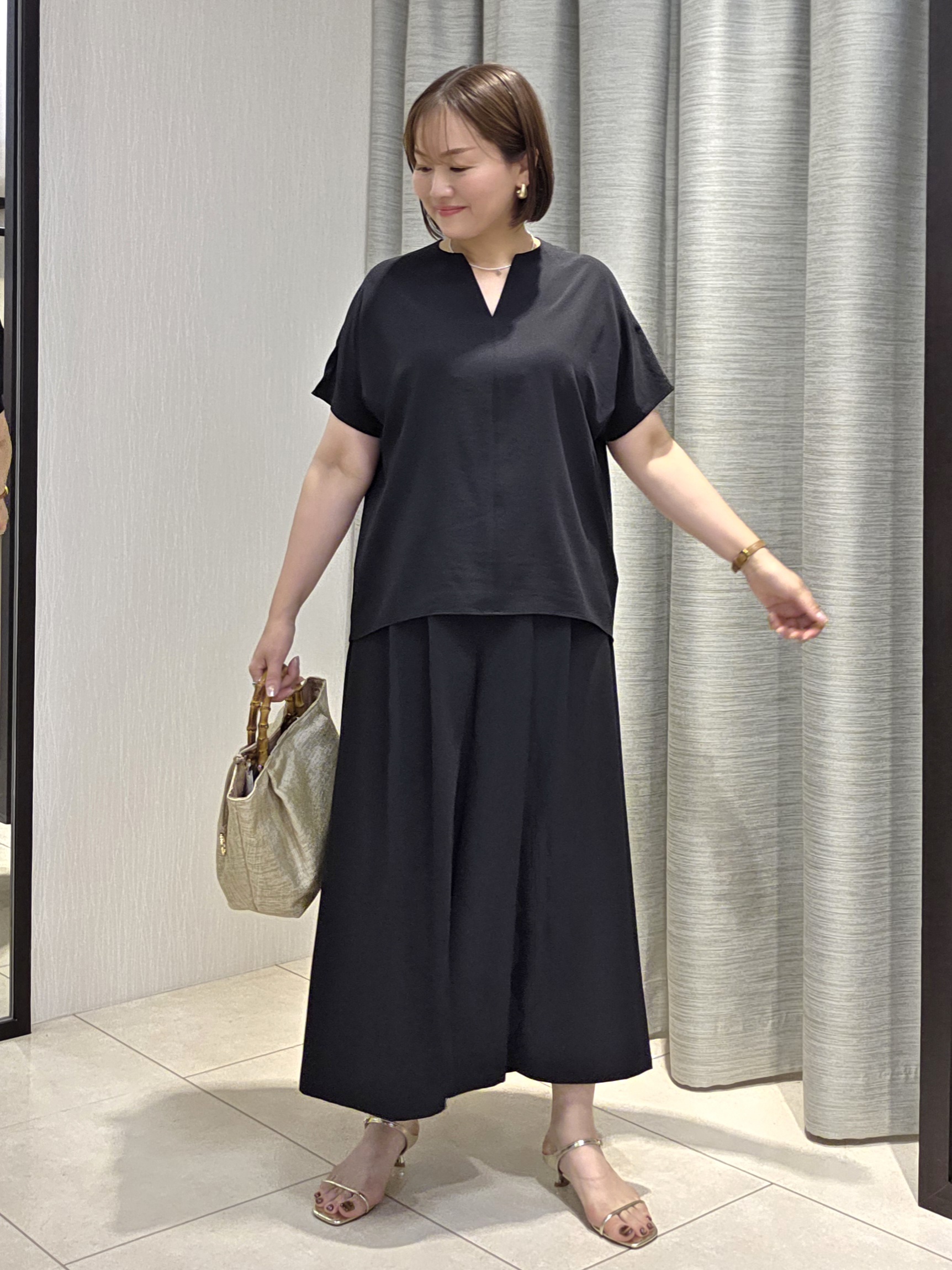 naokoさんの「UNTITLED｜【古畑星夏さん着用】ビーズコイントップ」を使ったコーディネート