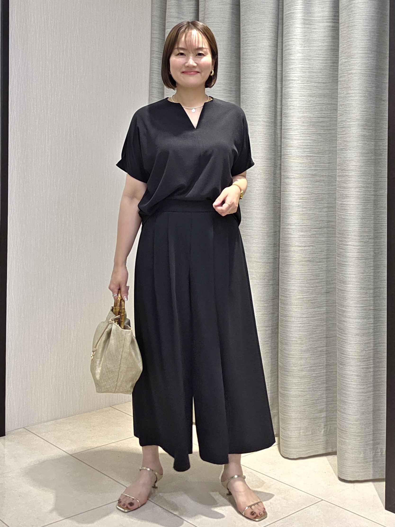 naokoさんの「UNTITLED｜【古畑星夏さん着用】ビーズコイントップ」を使ったコーディネート