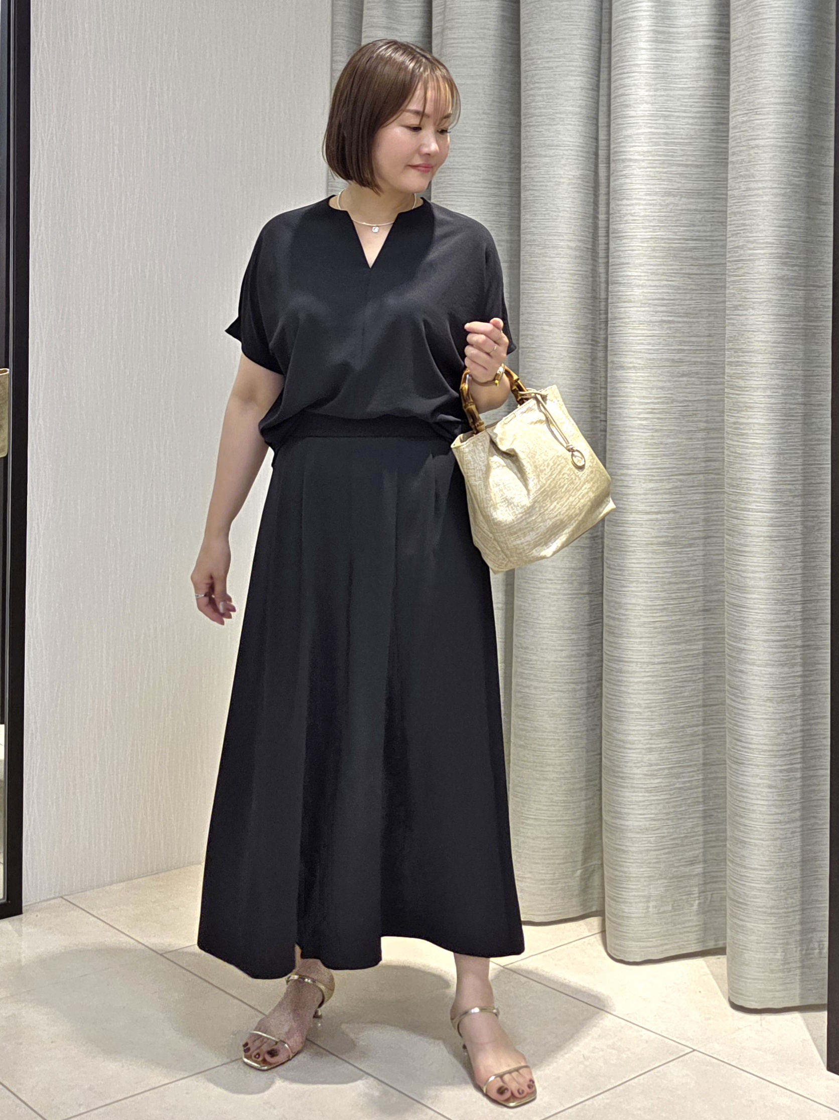 naokoさんの「UNTITLED｜【古畑星夏さん着用】ビーズコイントップ」を使ったコーディネート