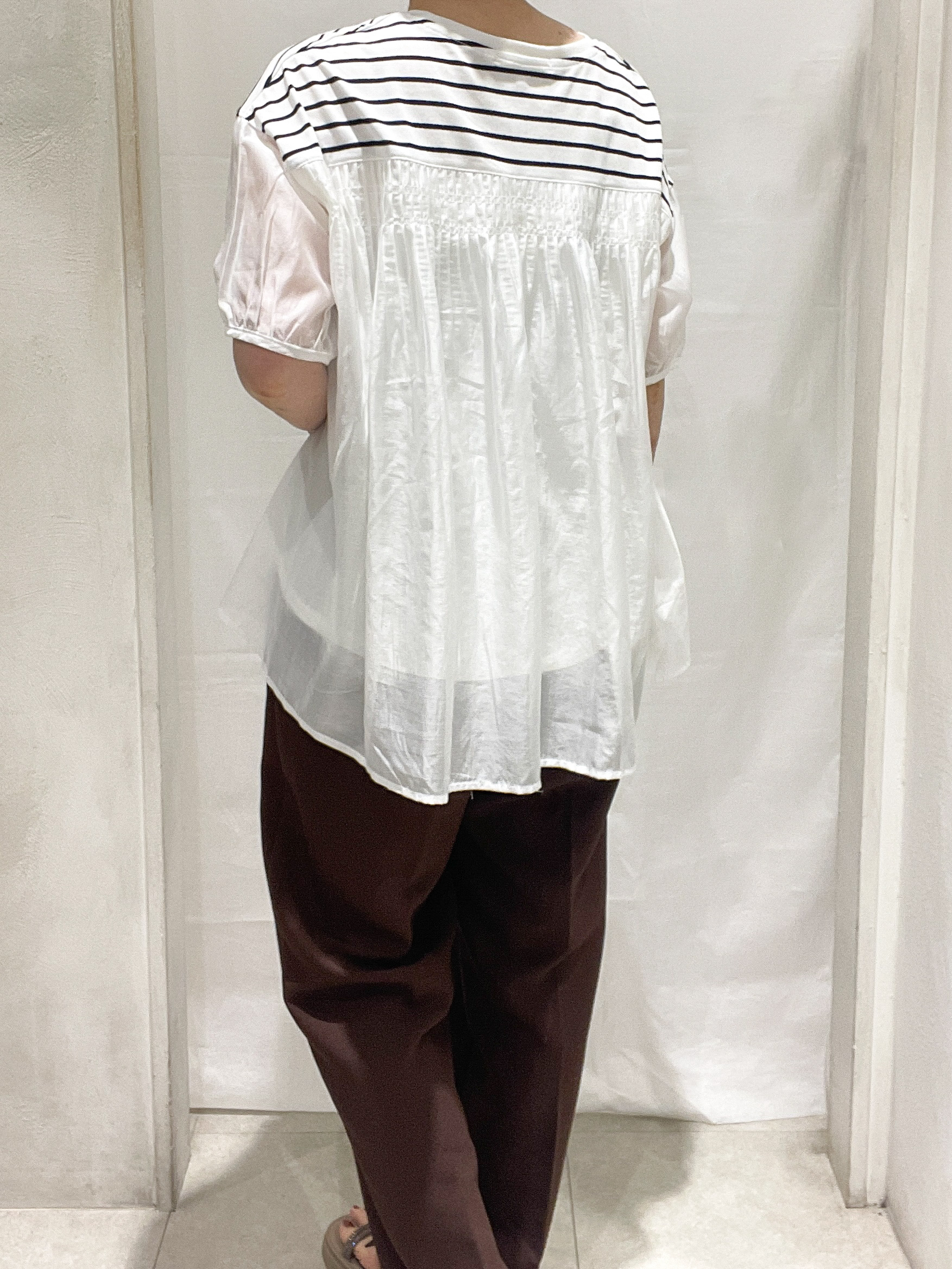 hiroさんの「grove｜【貴島明日香さん着用/UVカット】体型カバー叶う、バックプリーツTシャツ」を使ったコーディネート