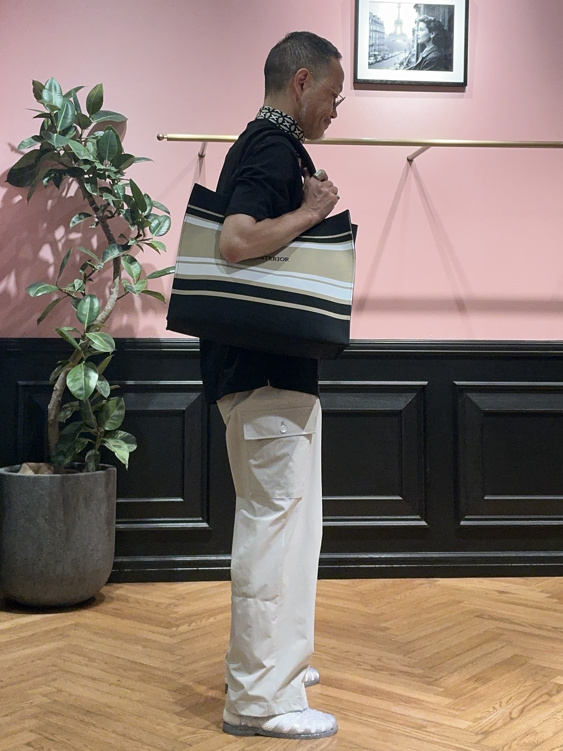 torigoeさんの「DRESSTERIOR｜LACOSTE（ラコステ）アウトラインクロッククルーネックTシャツ」を使ったコーディネート