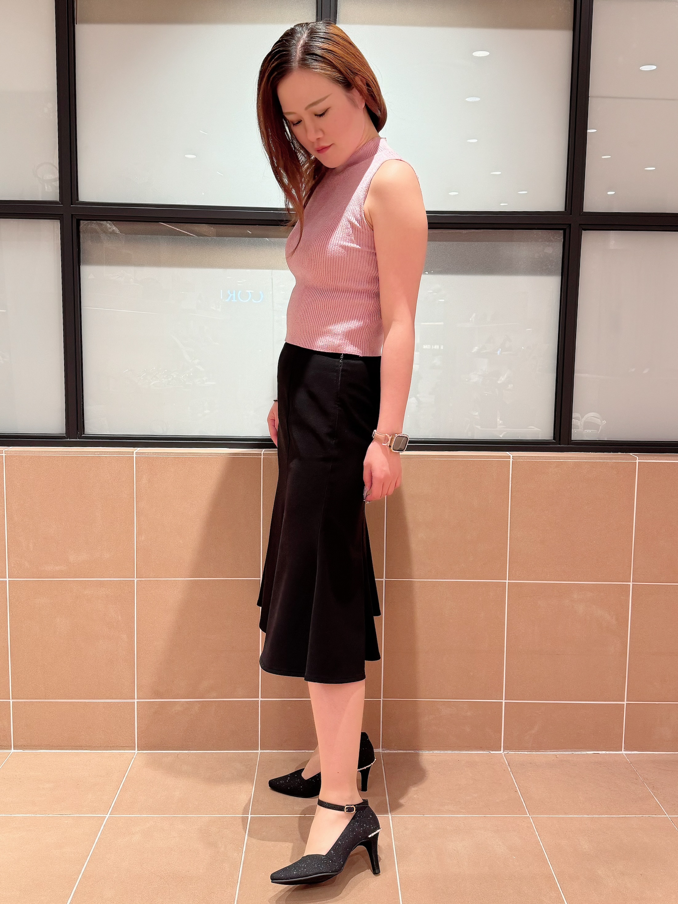 すみれさんの「ESPERANZA｜ヒールキャップパンプス」を使ったコーディネート