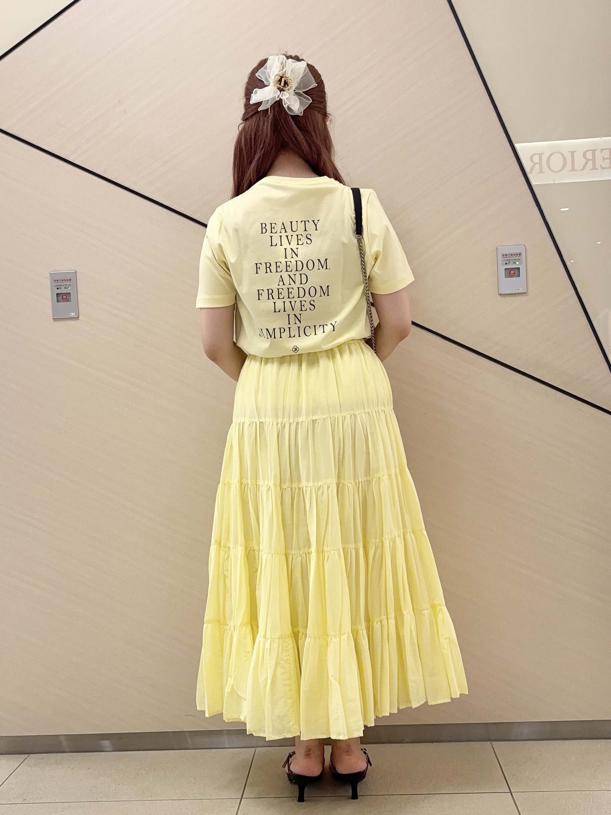 Rinaさんの「DRESSTERIOR｜【再入荷】コットンボイルティアードスカート」を使ったコーディネート
