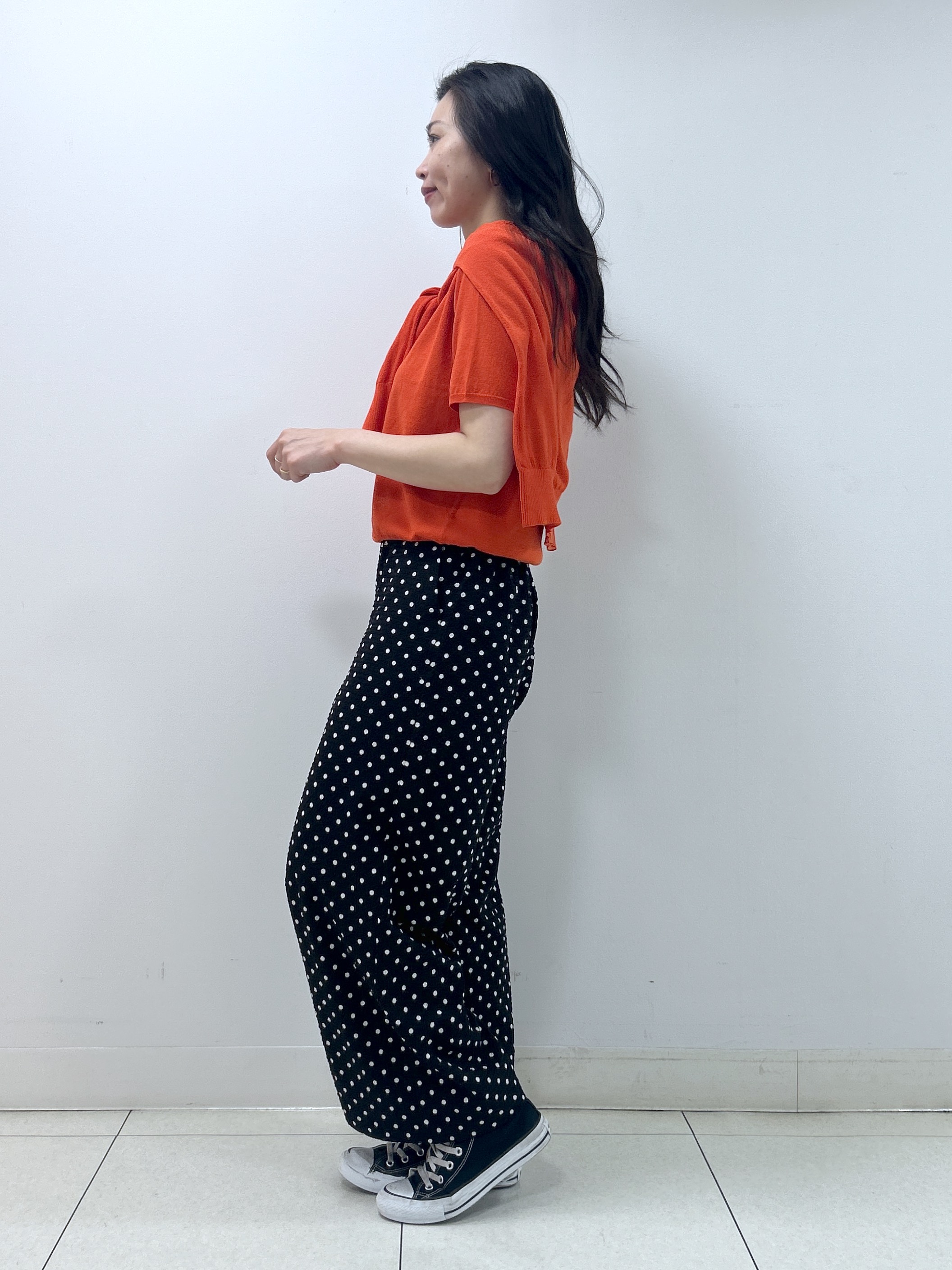 Kaiさんの「Dessin｜【9色展開/接触冷感/UVカット】ドライタッチサマーニットT」を使ったコーディネート