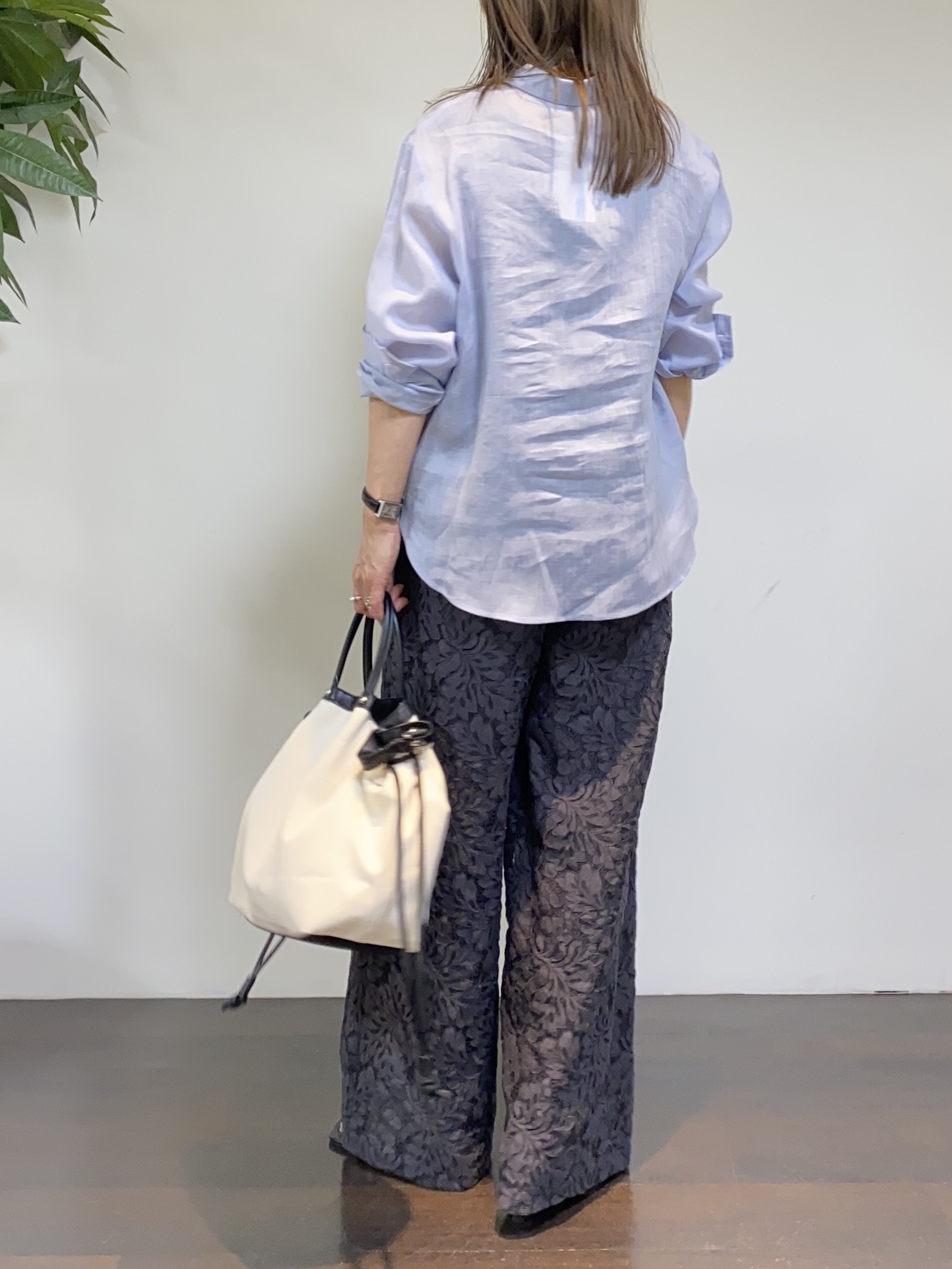 tomoさんの「UNTITLED｜【古畑星夏さん着用/接触冷感】ドライタッチシャツ」を使ったコーディネート
