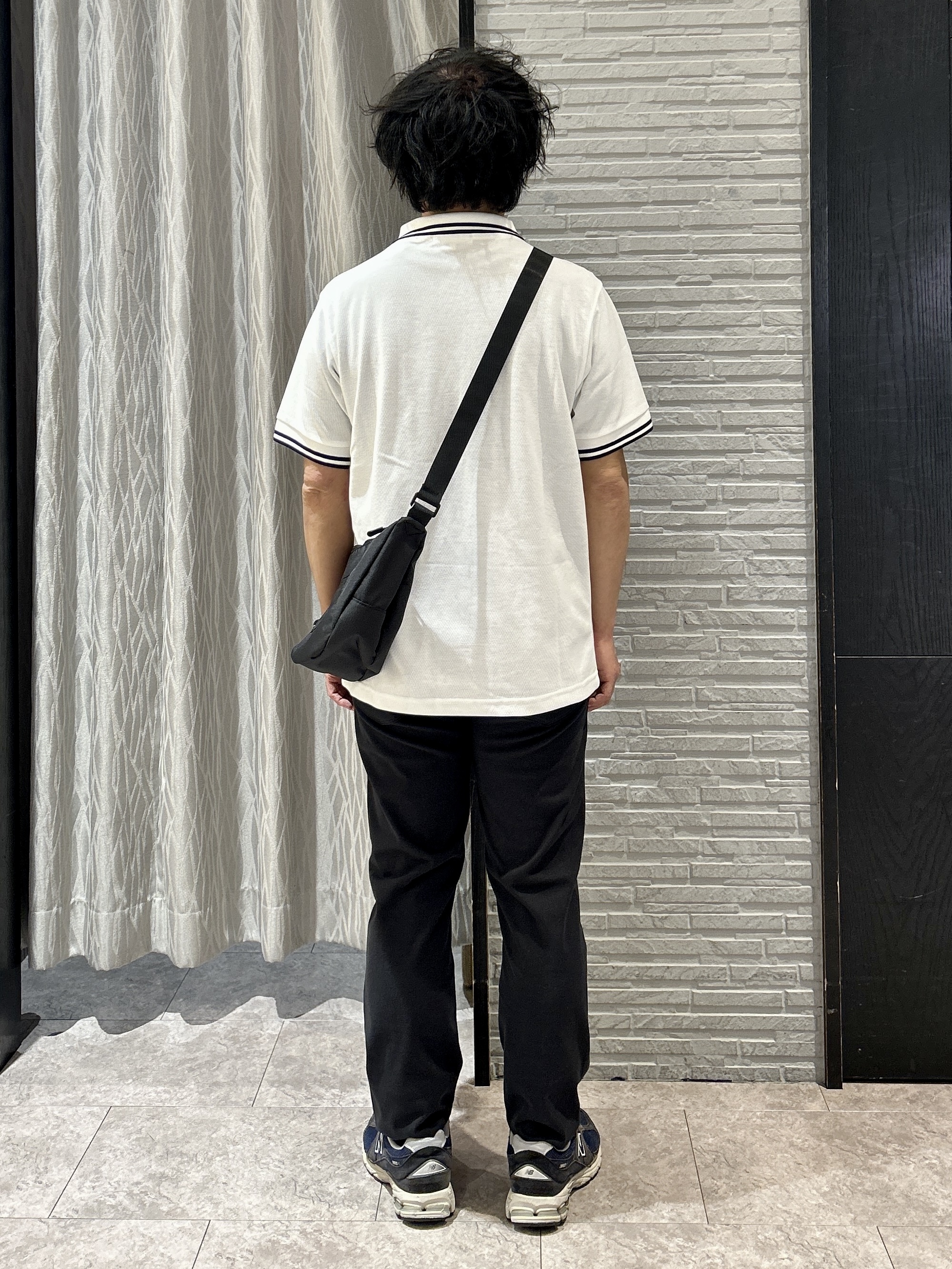 KENJI Iさんの「THE SHOP TK｜クマ刺繍 半袖ポロシャツ 洗濯機OK」を使ったコーディネート