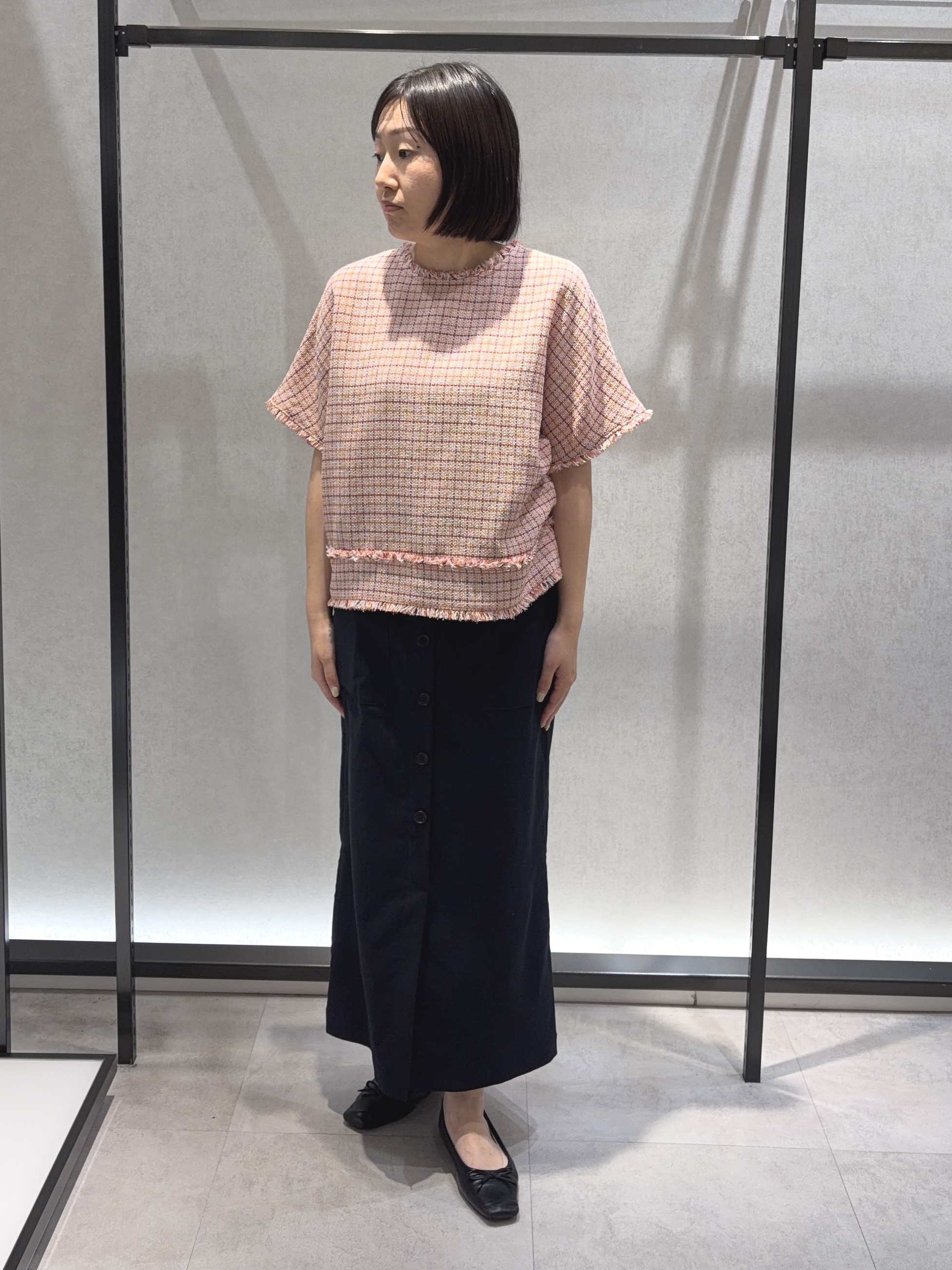 わたなべさんの「UNTITLED｜ファンシーツイードブラウス」を使ったコーディネート
