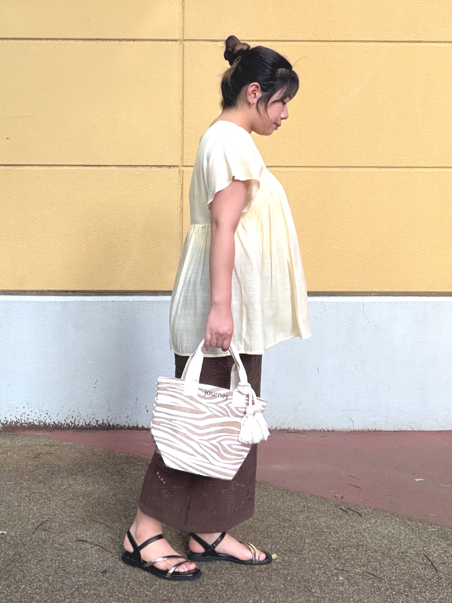 まちゃんなちゃんさんの「SHOO･LA･RUE｜【前後2WAY/洗濯機可/S-LL】毎日のお供に ランダムテレコタンクトップ」を使ったコーディネート