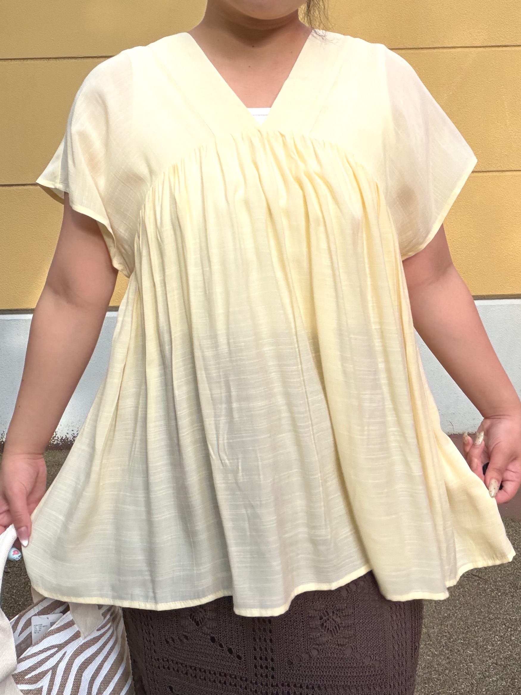 まちゃんなちゃんさんの「SHOO･LA･RUE｜【前後2WAY/洗濯機可/S-LL】毎日のお供に ランダムテレコタンクトップ」を使ったコーディネート