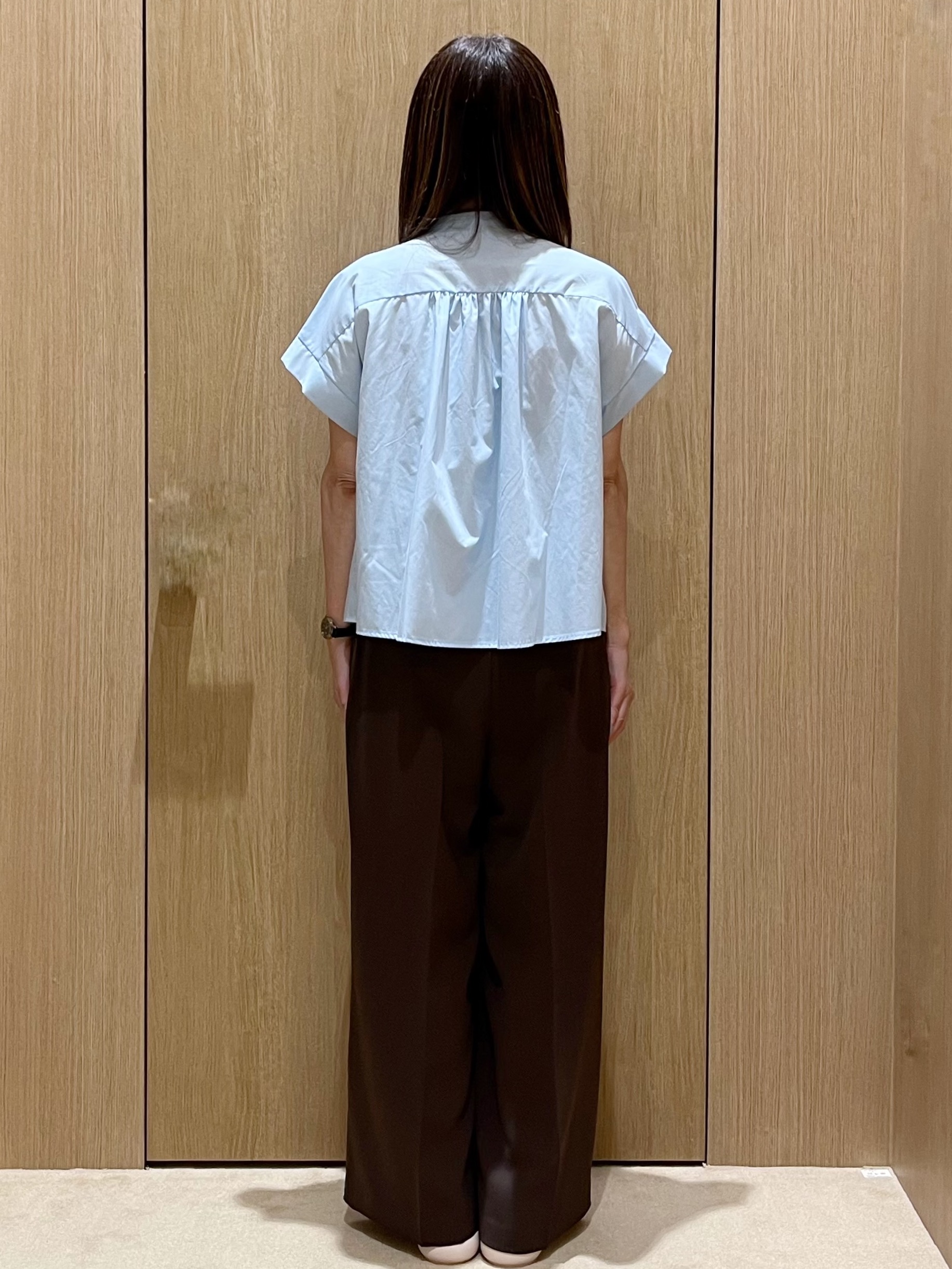 yukariさんの「OPAQUE.CLIP｜ピンタックブラウス【洗濯機OK／イージーアイロン】」を使ったコーディネート