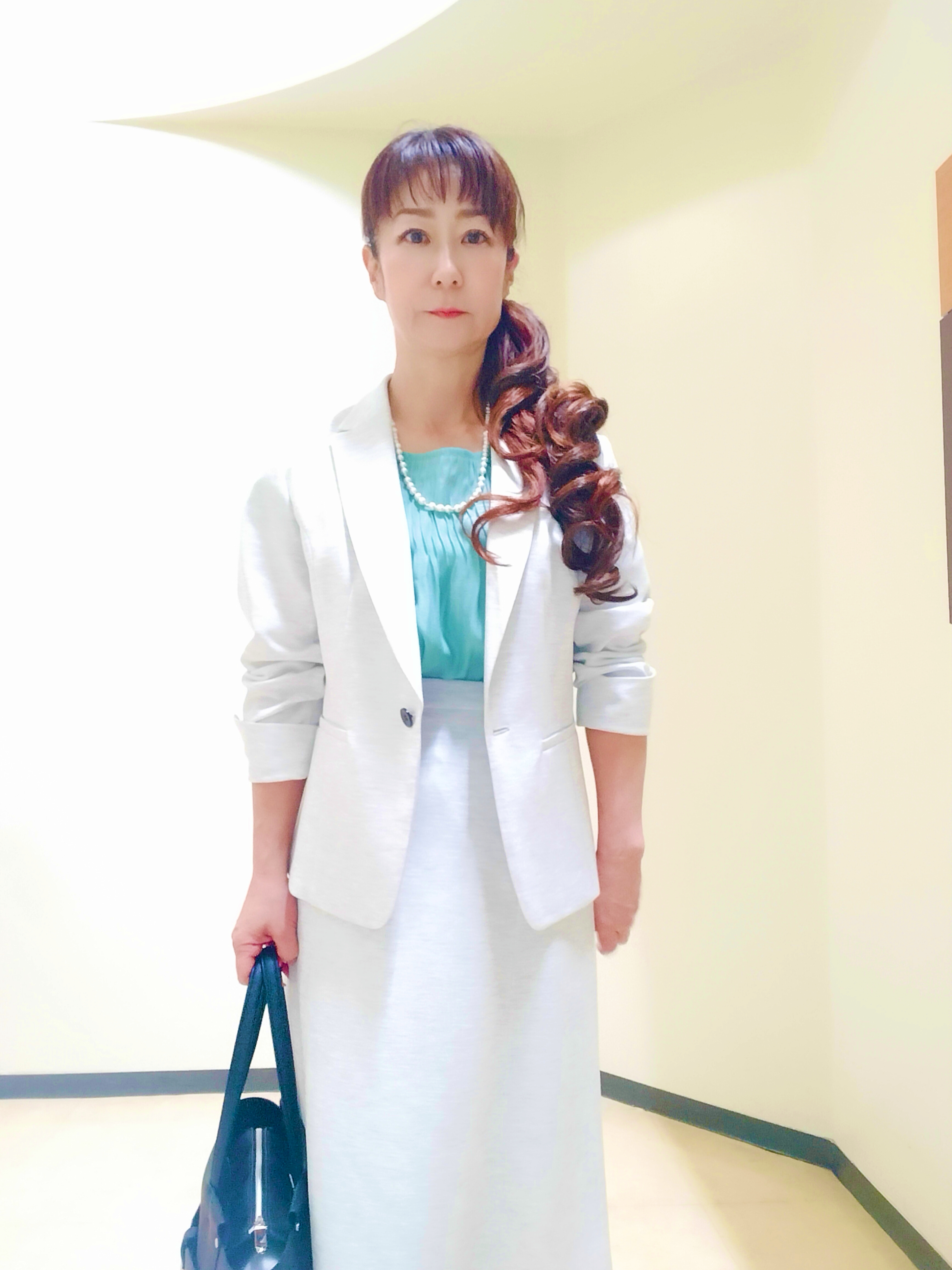 花さんの「Reflect｜【SS-4Lサイズ／UVカット／接触冷感】匠ジャケット／ベーシックテーラード」を使ったコーディネート