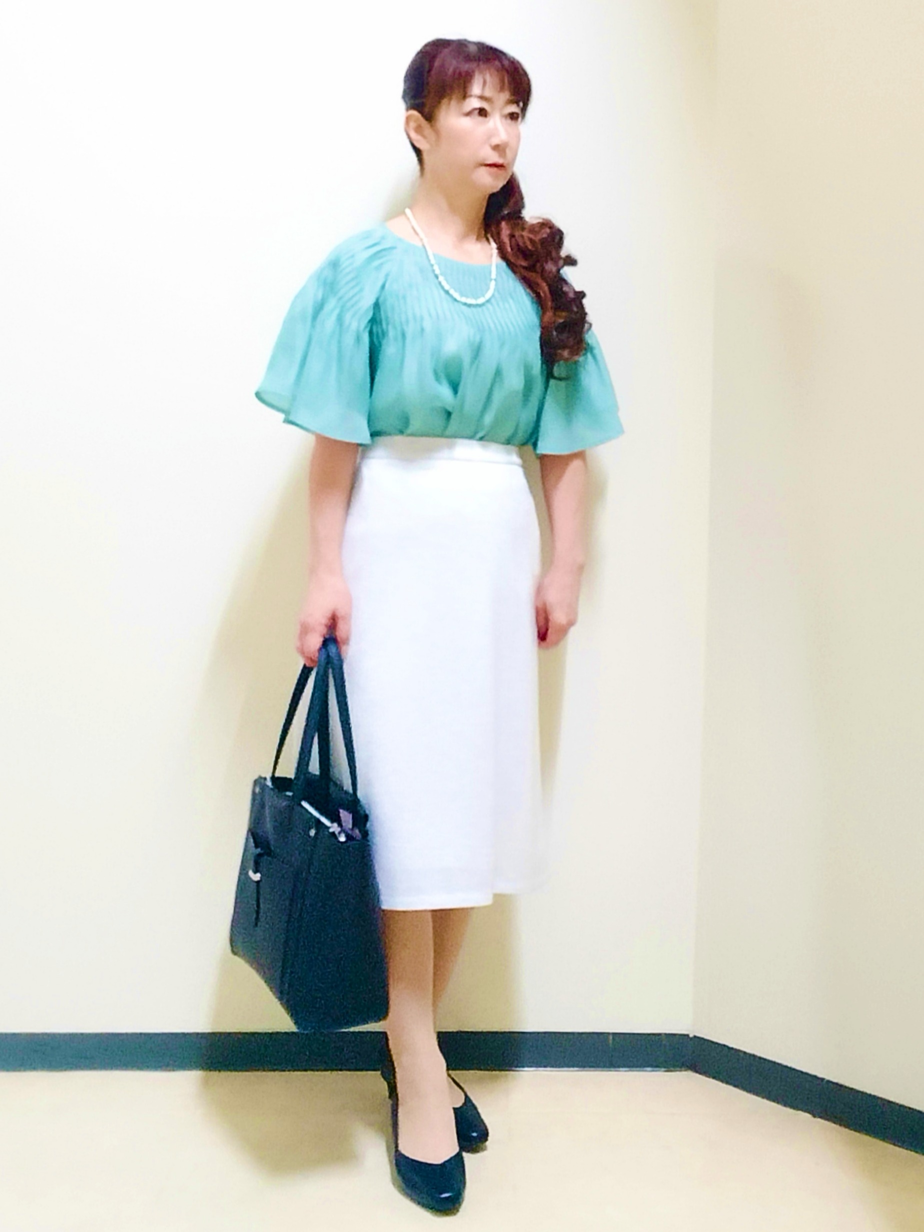 花さんの「Reflect｜【SS-4Lサイズ／UVカット／接触冷感】匠ジャケット／ベーシックテーラード」を使ったコーディネート