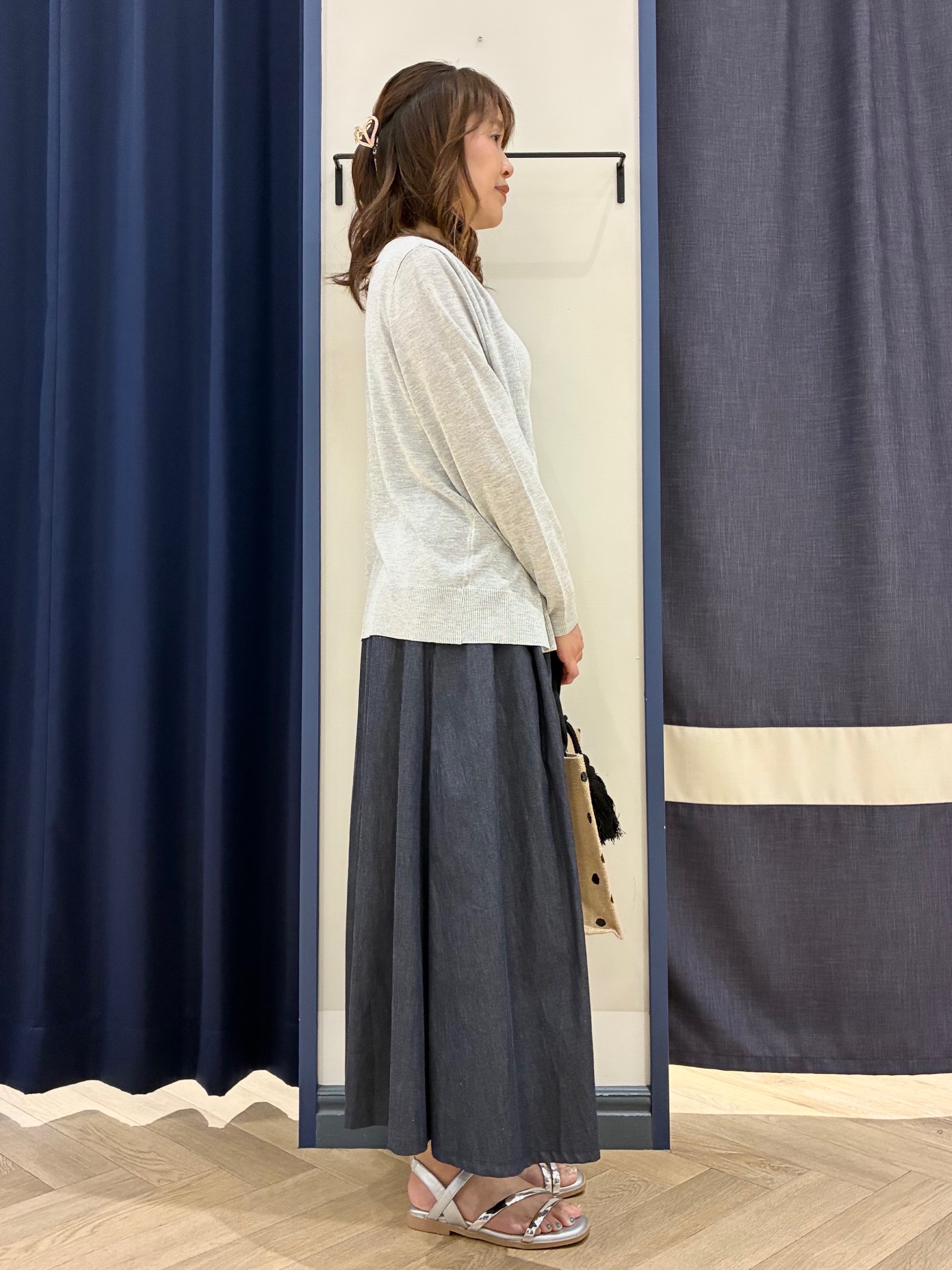Orikaさんの「grove｜高評価！【接触冷感／UVカットetc】ベーシックショートカーディガン」を使ったコーディネート